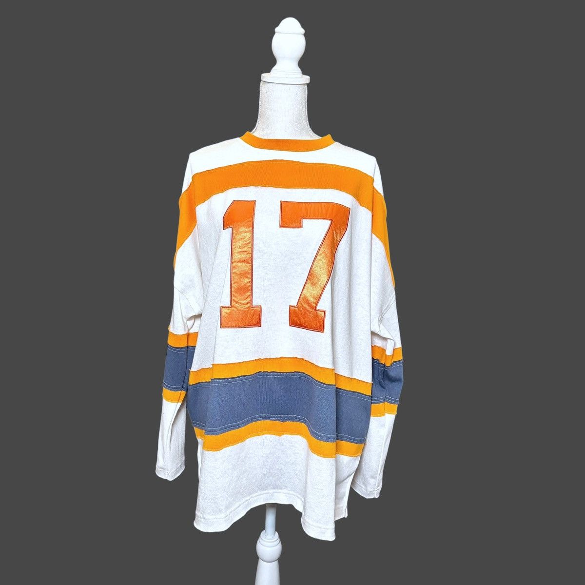 Other La Biz Long Sleeve Heritage T-Shirt White Blue Orange Sz S Size S / US 4 / IT 40 - 5 Thumbnail