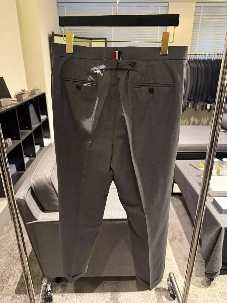Thom Browne Thom Browne Size 2 Classic solid color trousers 2505-Nexta Size US 32 / EU 48 - 2 Thumbnail