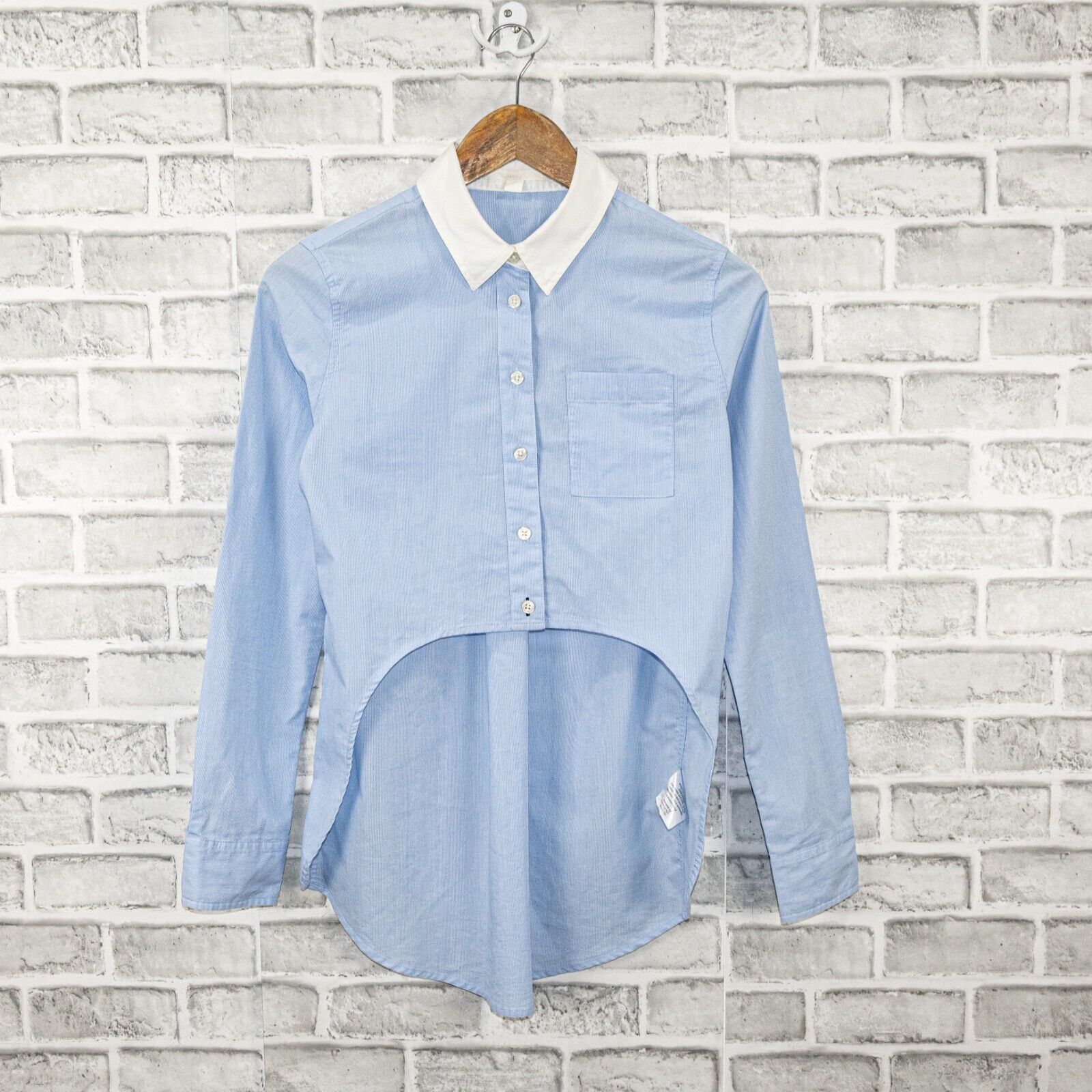 Jonathan Simkhai Jonathan Simkhai Women's Hi low Cropped front Oxford Shirt Size S / US 4 / IT 40 - 6 Thumbnail