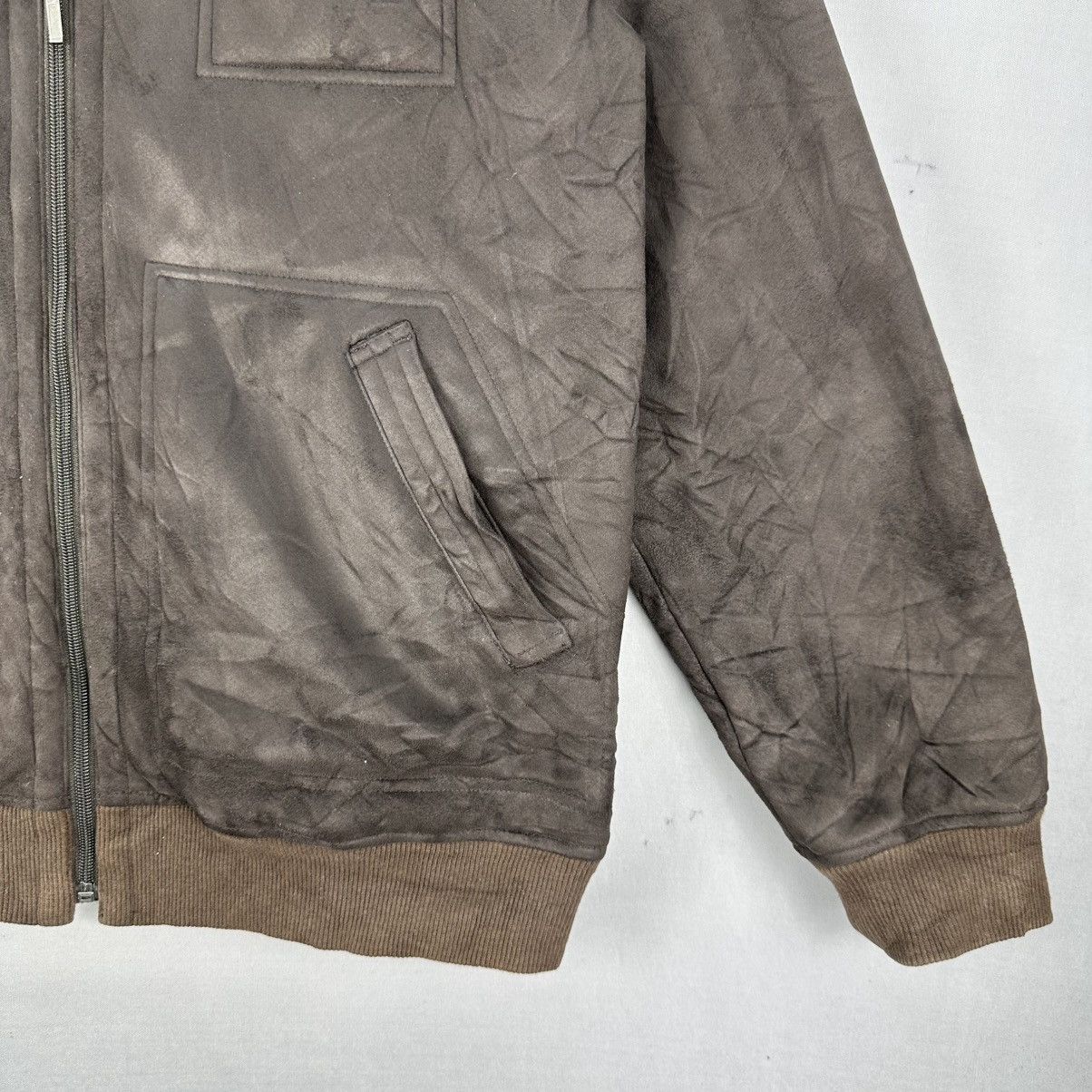 Japanese Brand Vintage 90's Moleskin Sherpa Lining Jacket by Ken Valido Size US M / EU 48-50 / 2 - 3 Thumbnail