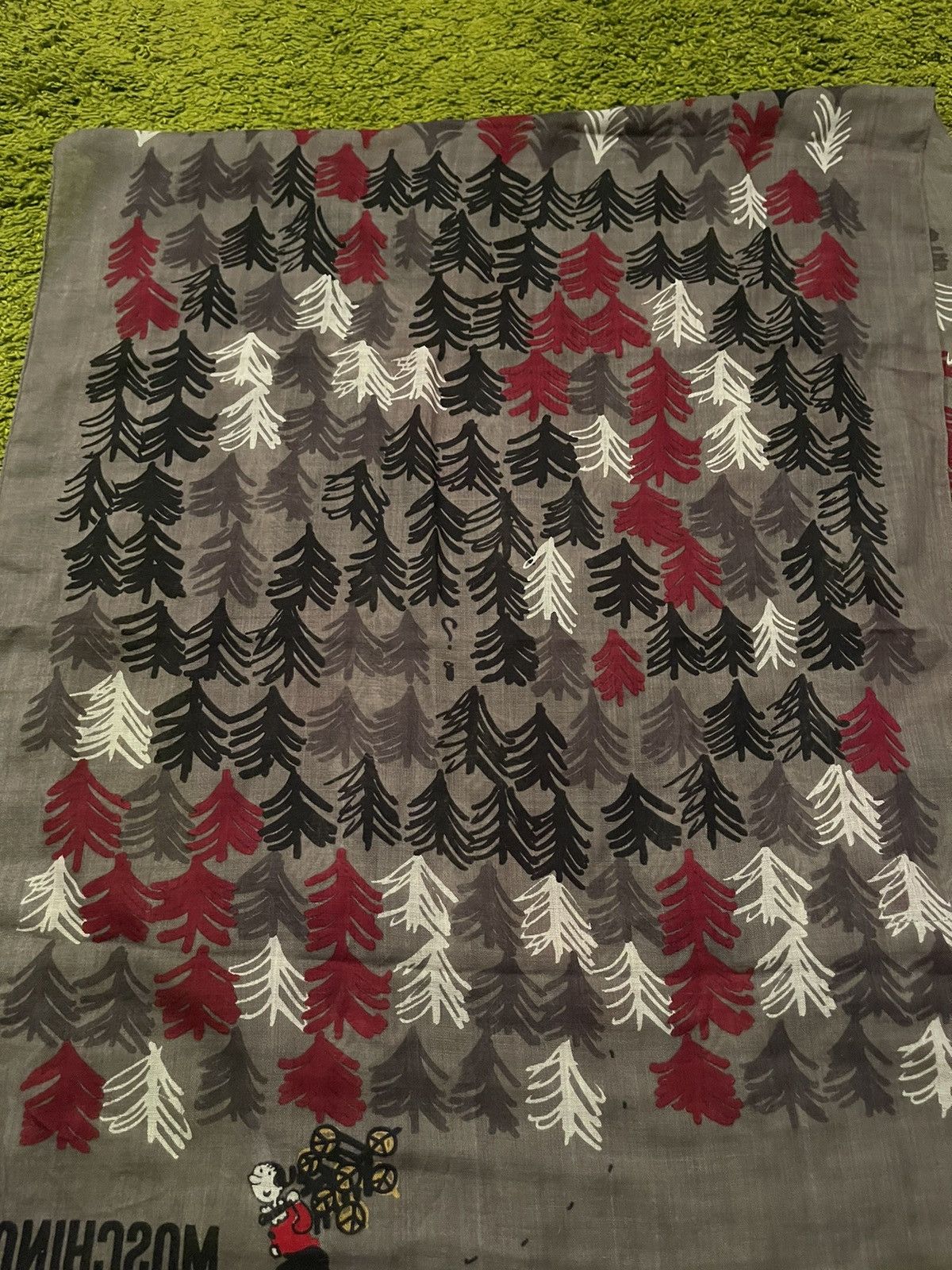 Boutique Moschino × Love Moschino × Moschino 🎄 Moschino 100% wool Christmas pattern scarf Size ONE SIZE - 6 Thumbnail