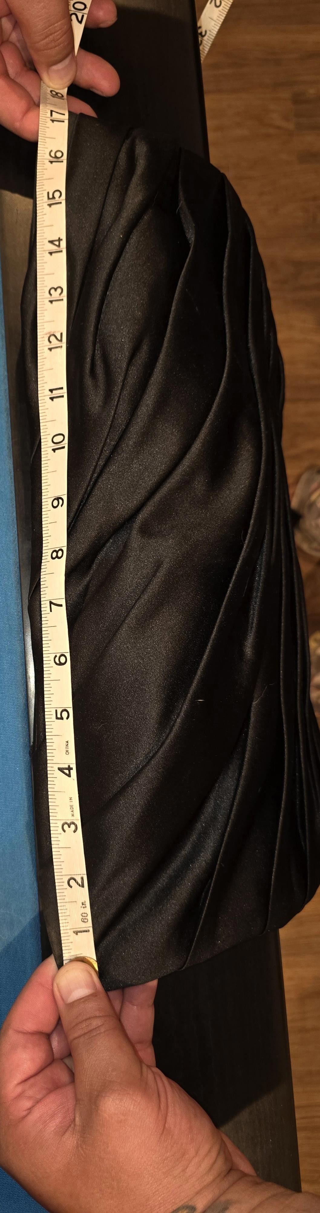 Designer Elegant D'ZAGE Black Strapless Bridesmaid Dress, Size 10 Size L / US 10 / IT 46 - 8 Thumbnail