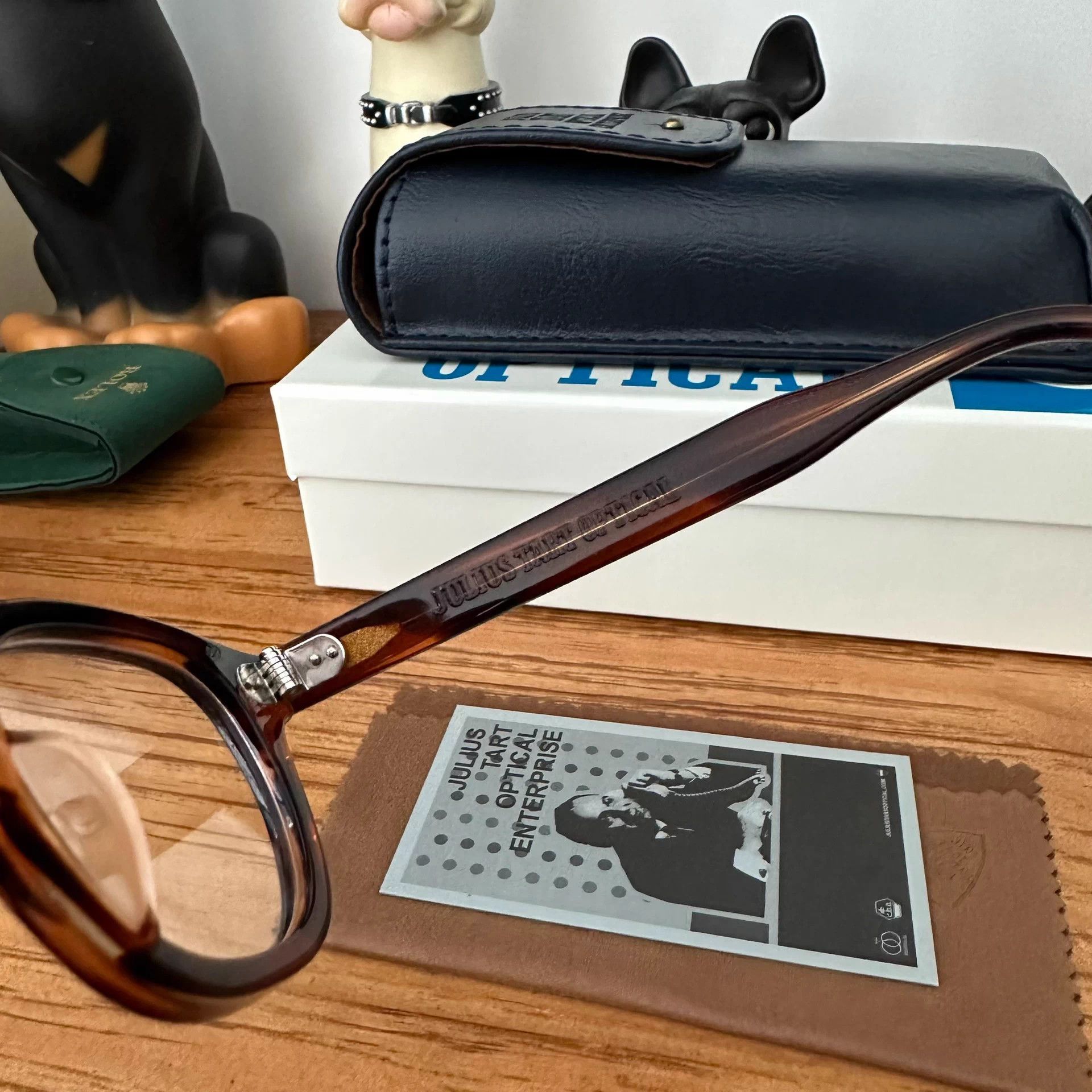 Julius JULIUS TART OPTICAL tortoiseshell eyeglasses 44-22 Size 44 - 6 Thumbnail