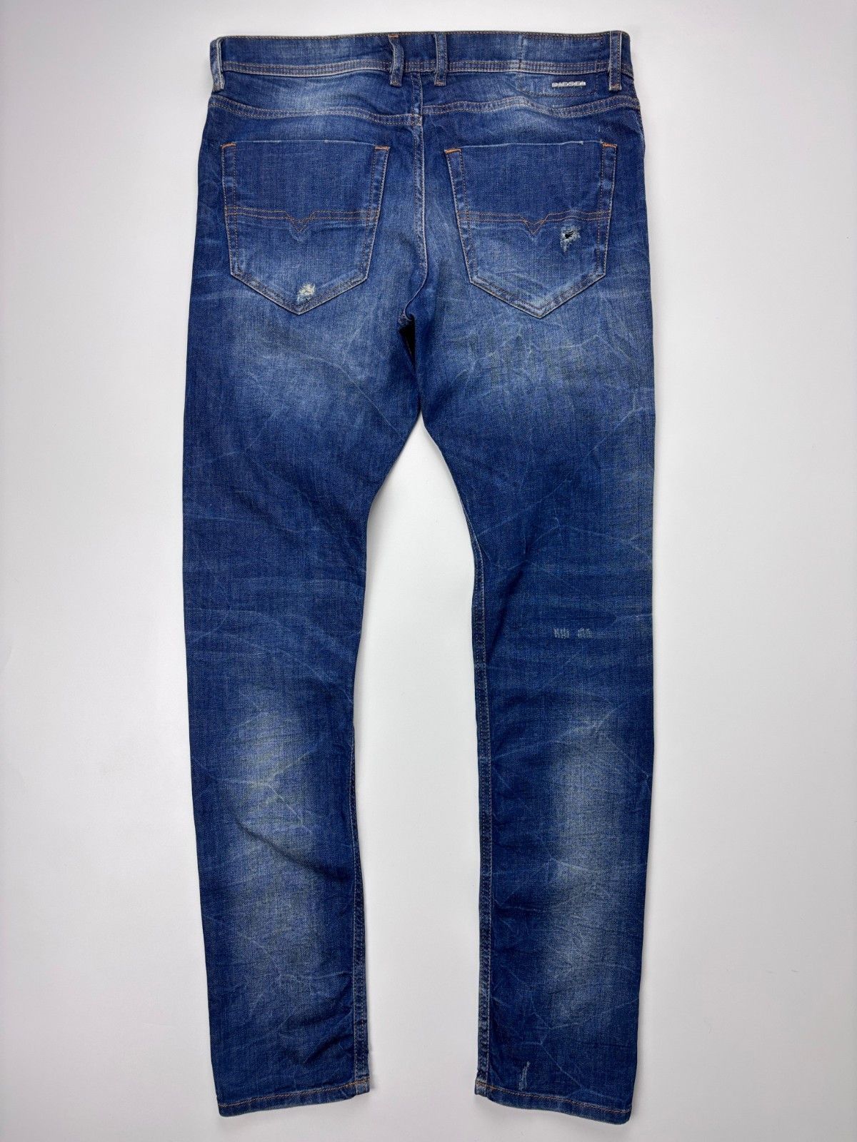 Diesel Diesel Tepphar Slim Carrot Jeans Stretch Blue Mens 32x32 Size US 32 / EU 48 - 4 Thumbnail