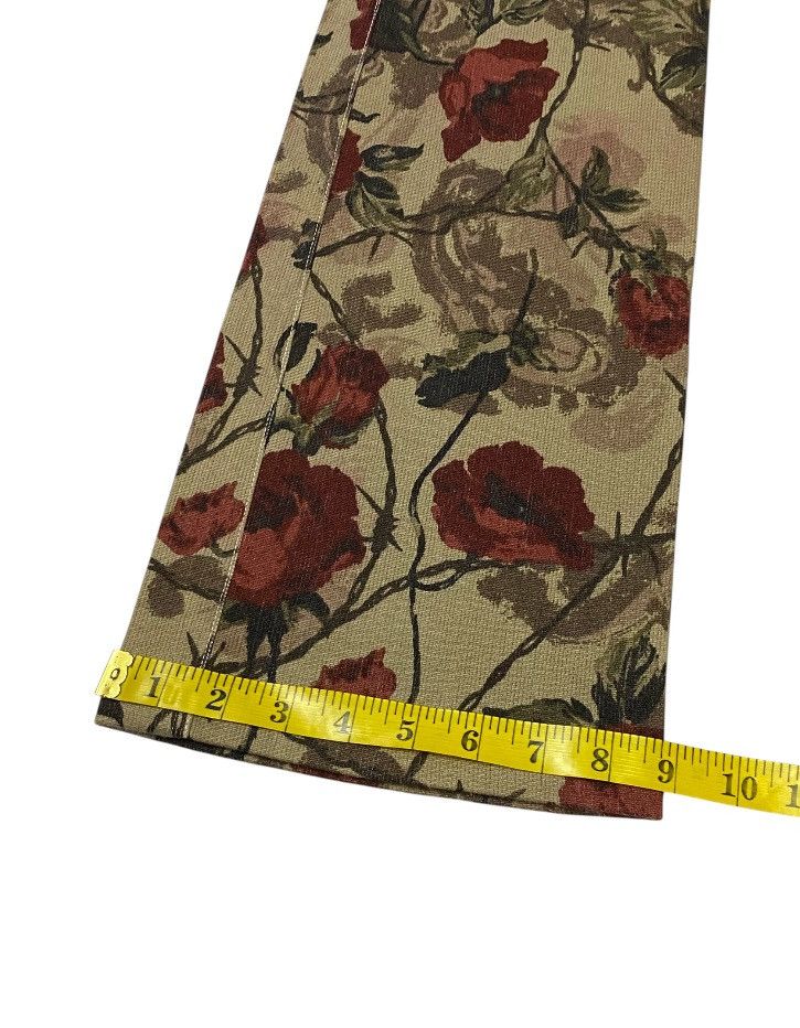 Tornado Mart 💃 Tornado Mart Japan Flare Printed Flower Stretch Jeans Size 28" / US 6 / IT 42 - 19 Thumbnail