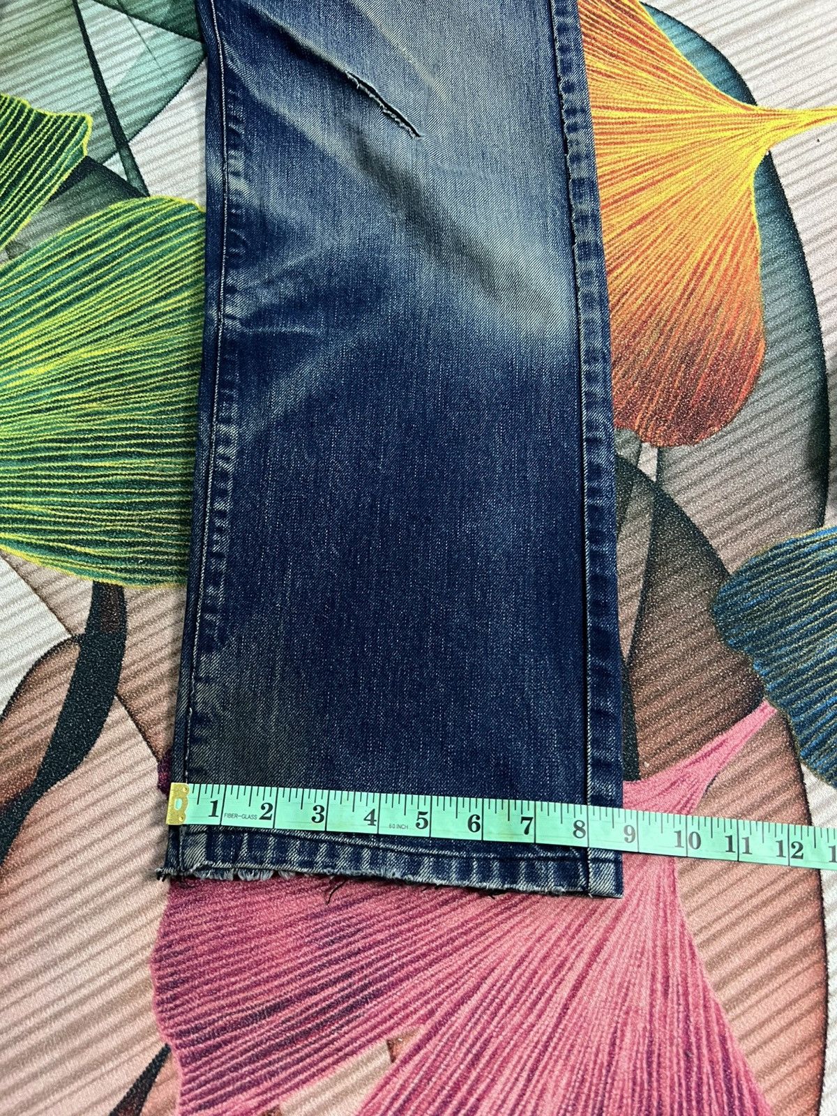 If Six Was Nine × Le Grande Bleu (L.G.B.) 💥BAGGY💥VINTAGE 90’s STYLE BOBSON DISTRESS JEANS Size US 29 - 19 Thumbnail