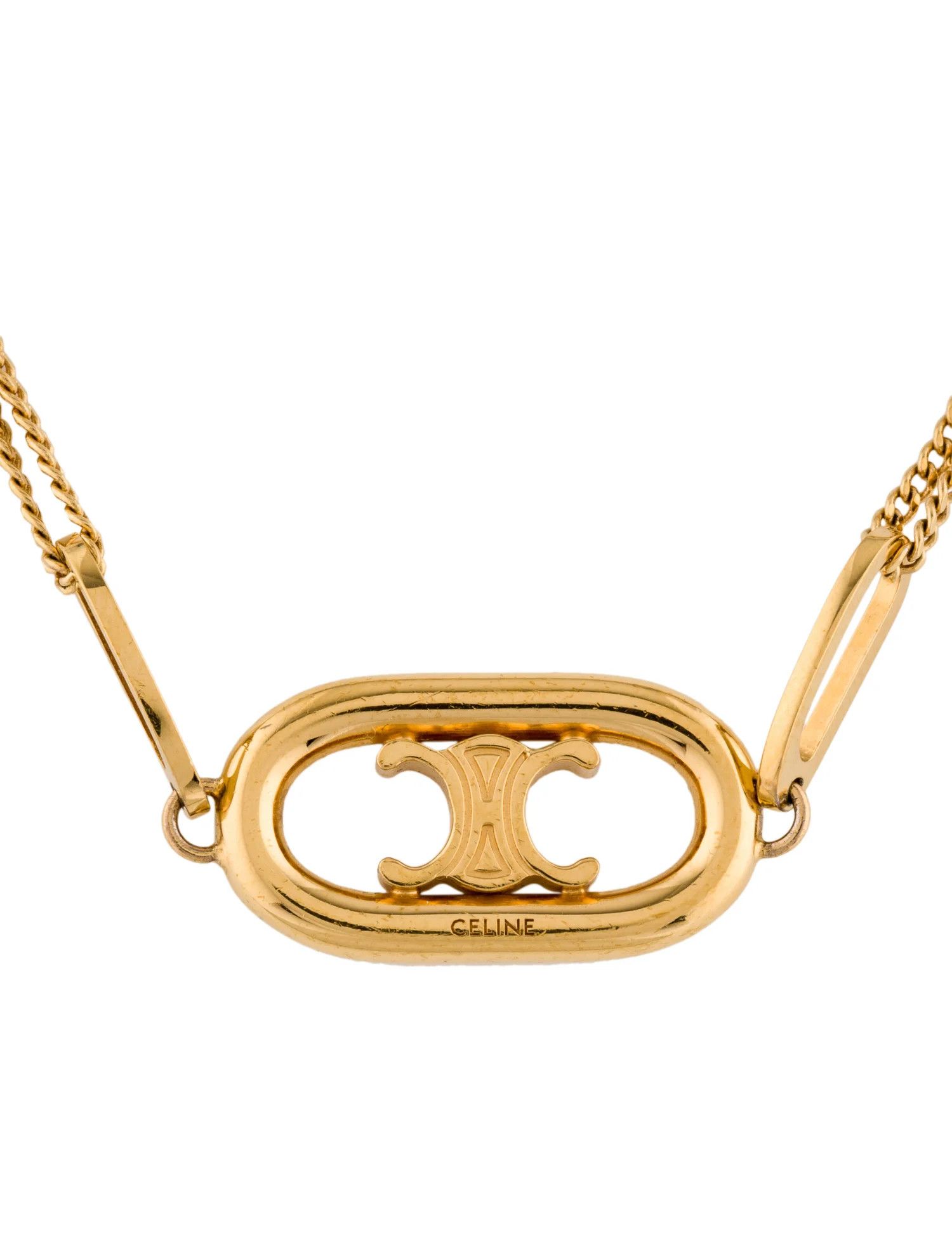 Celine o1loc1c0226 Size :OS/Triomphe Bracelet In Brass in Golden Size ONE SIZE - 2 Thumbnail