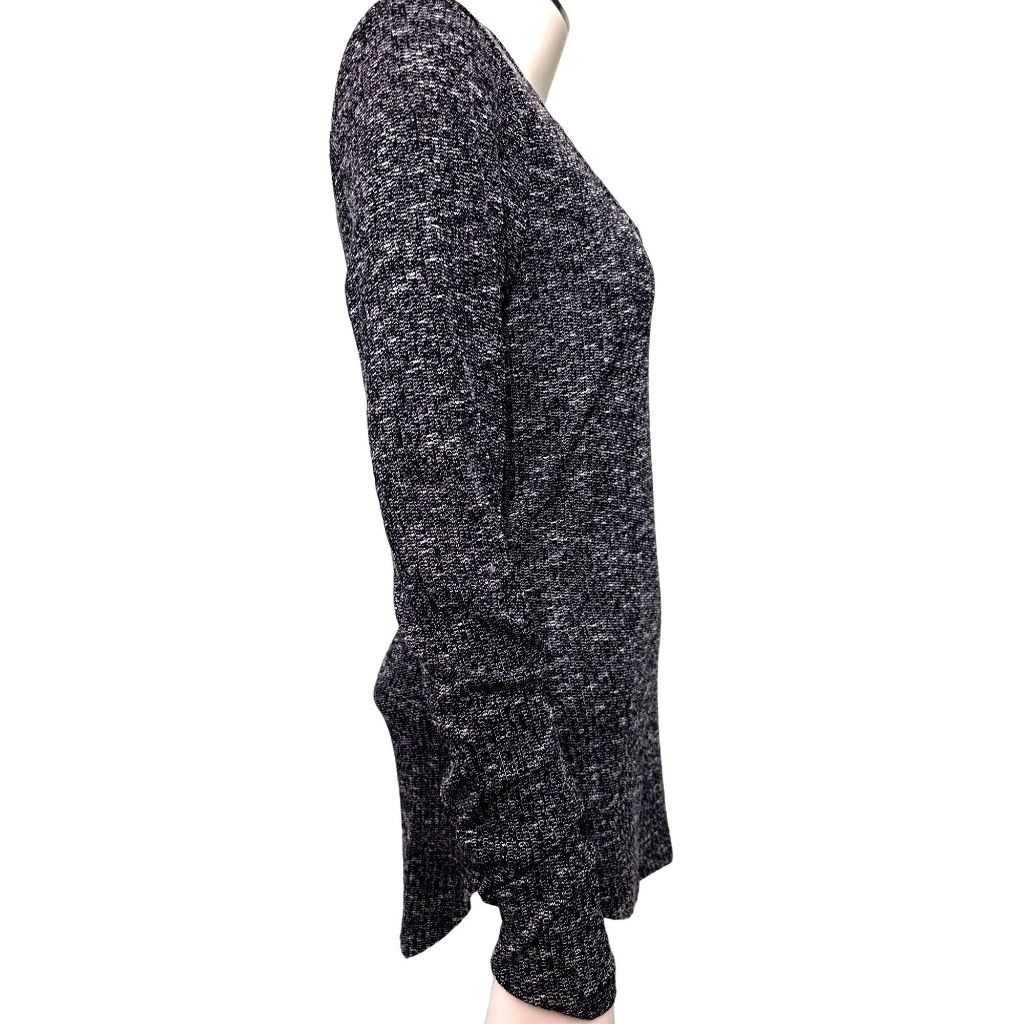 Almost Famous Almost Famous Black White Knit Strappy Front V Neck Thin Swe Size L / US 10 / IT 46 - 4 Thumbnail