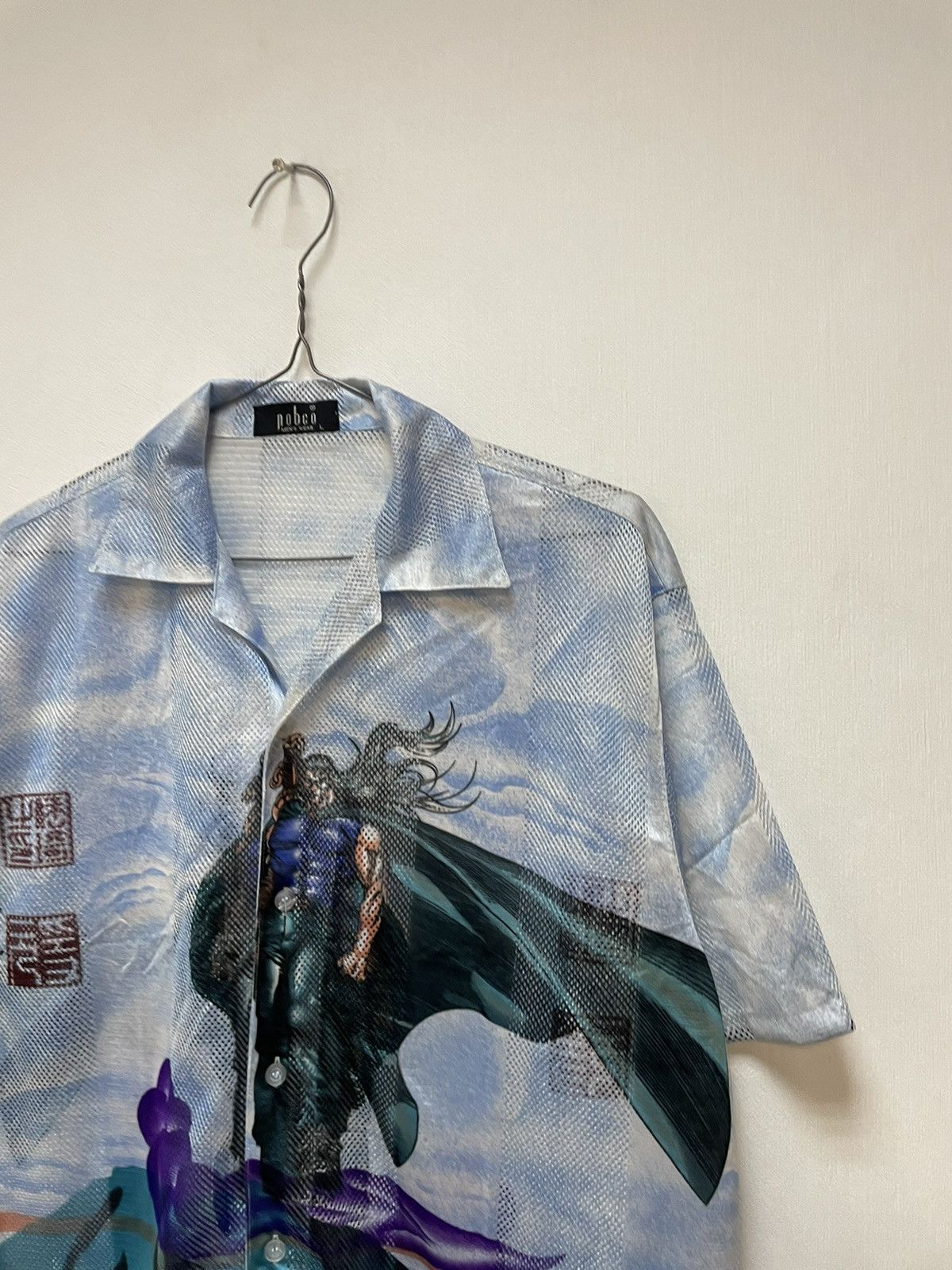 Designer × Japanese Brand × Vintage Vintage Japanese Style Short Sleeve Mesh Shirt Streetwear Size US L / EU 52-54 / 3 - 4 Thumbnail