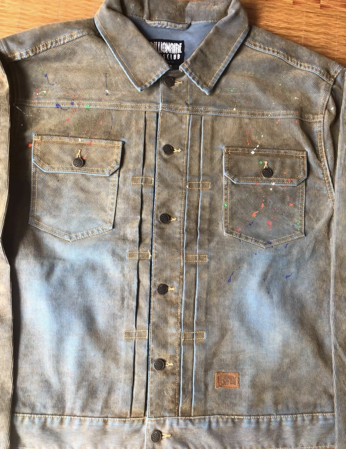 Billionaire Boys Club BBC American Line Dirty Wash Jacket Size US XXL / EU 58 / 5 - 2 Thumbnail