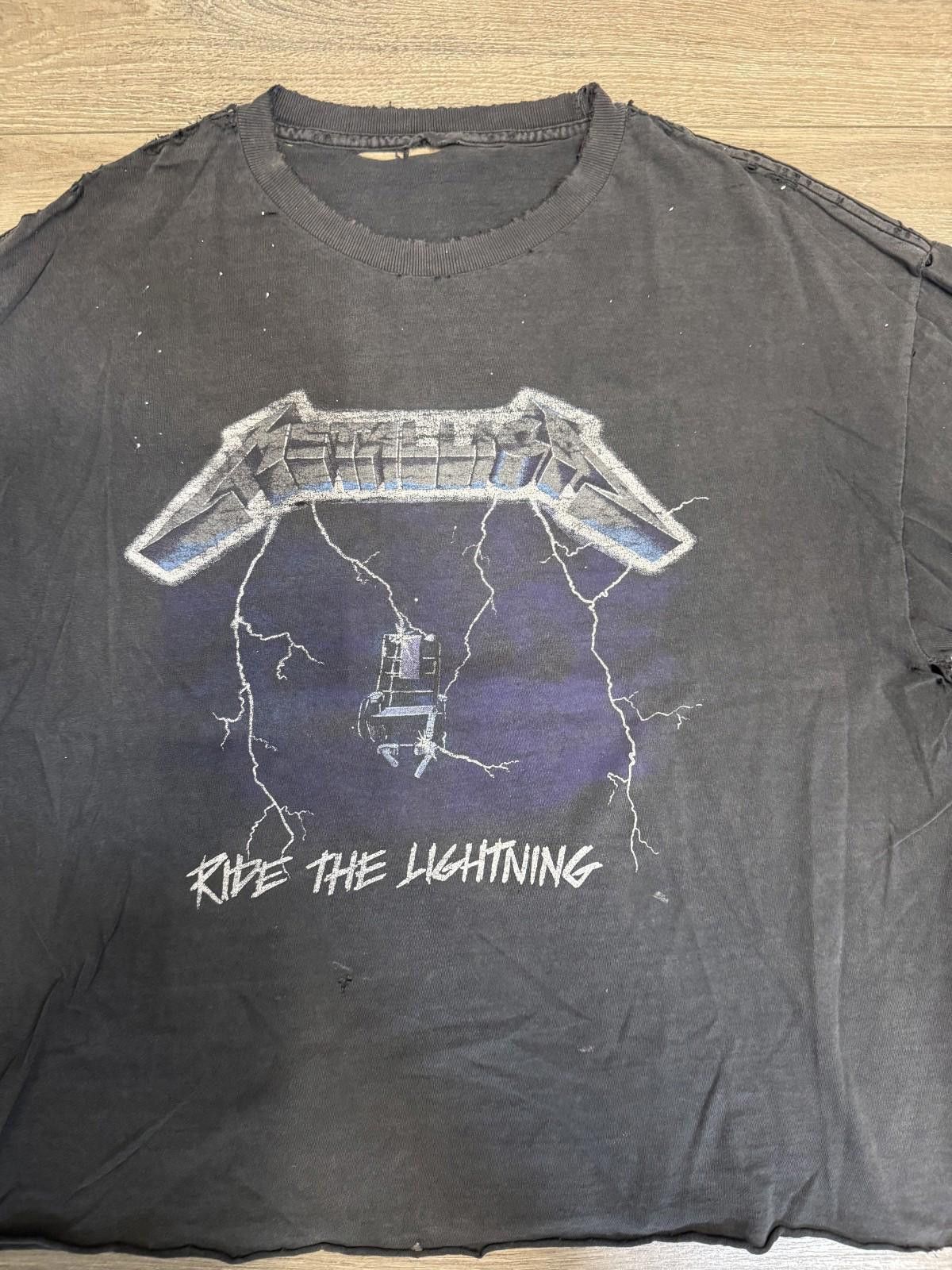 Other VTG 90s Y2K Metallica Ride The Lightning 2nd Print 1994 Size US L / EU 52-54 / 3 - 2 Thumbnail