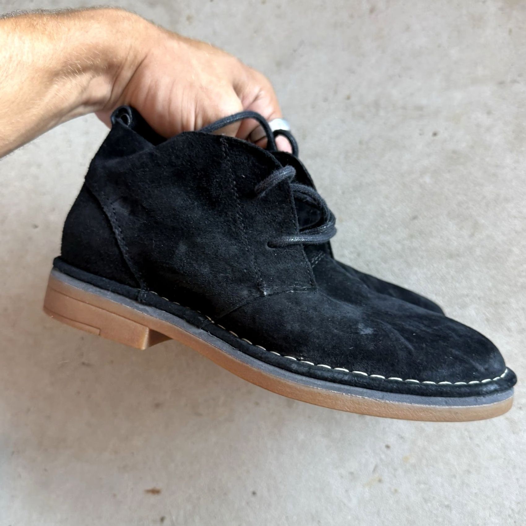 Hush Puppies Hush Puppies Desert Boots Suede Black Men 5.5 Size Boots Mens Suede Desert Black 5.5 Shoes Size US 5 / EU 37 - 2 Thumbnail
