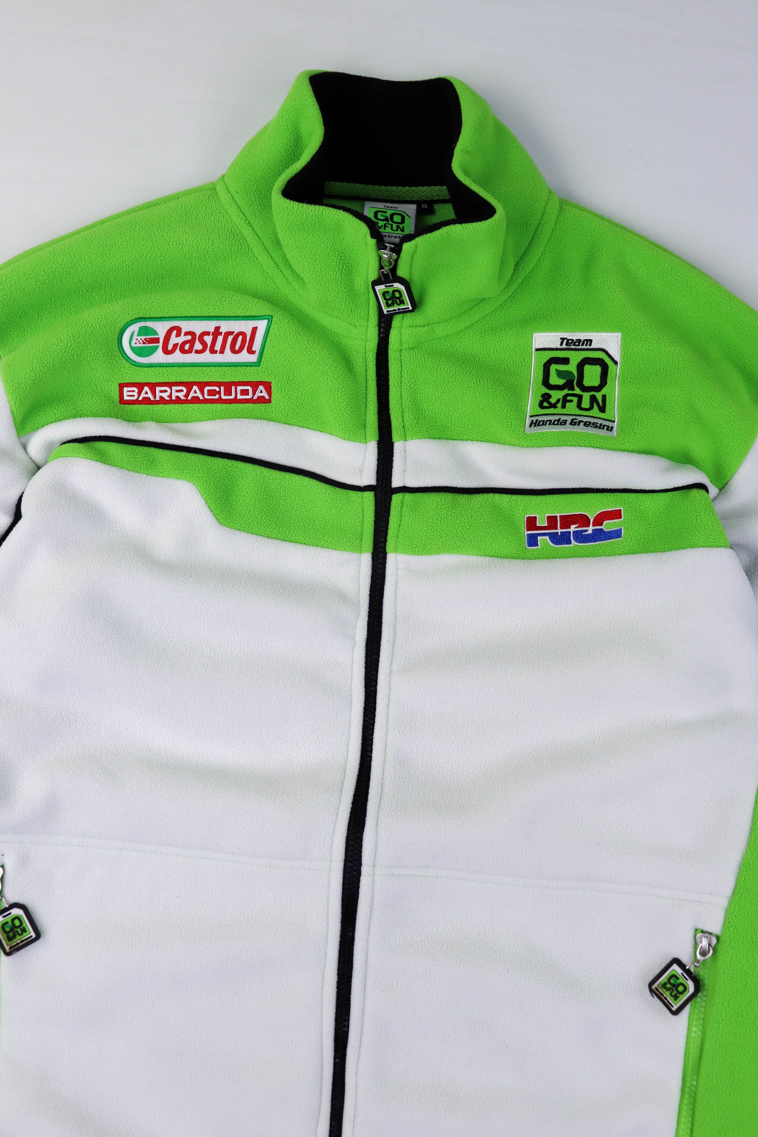 Honda HONDA Gresini Multicolor MotoGP Racing Fleece Zip Jacket Size US XL / EU 56 / 4 - 3 Thumbnail