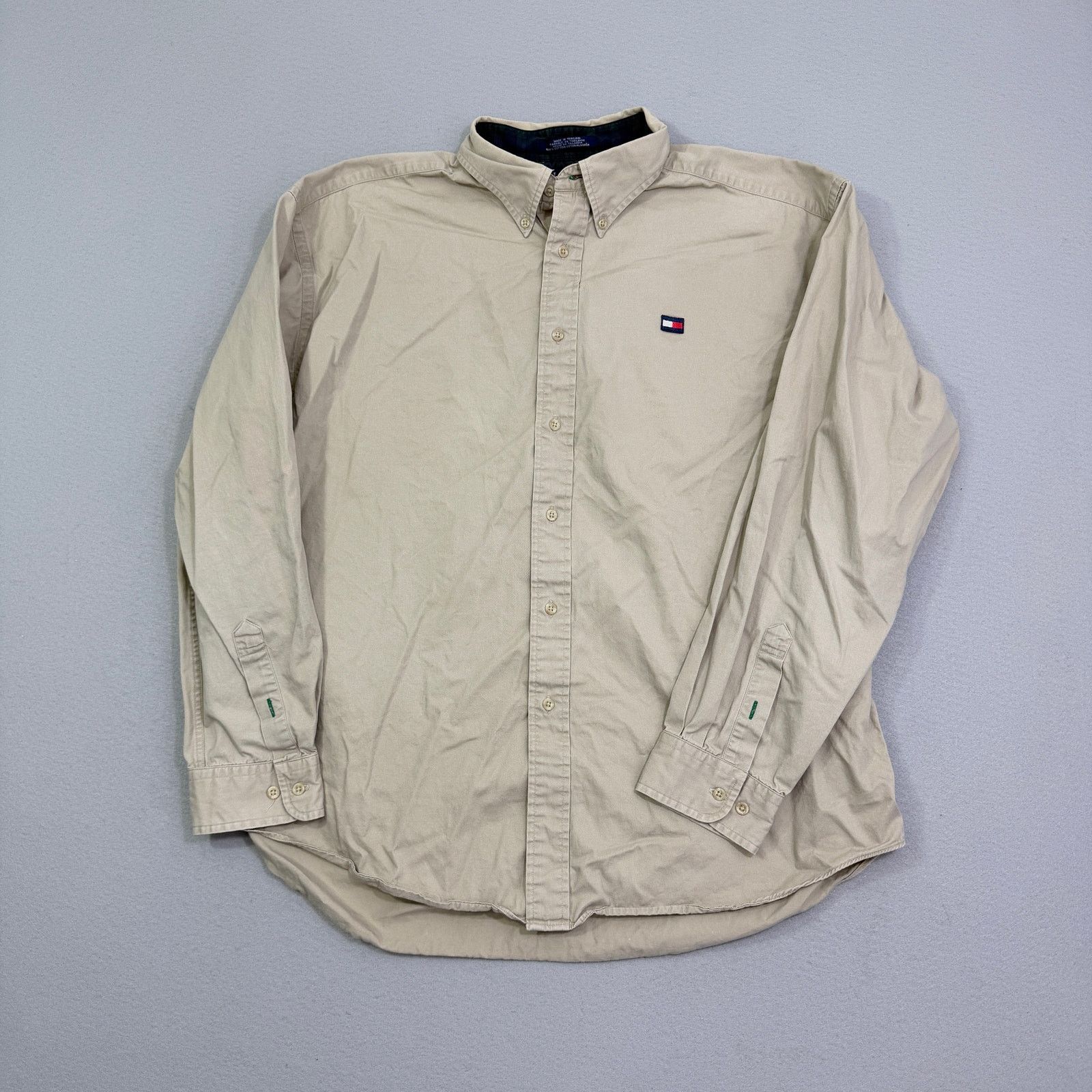 Tommy Hilfiger Vintage Tommy Hilfiger Button Down Shirt Extra Large Preppy Size US XL / EU 56 / 4 - 1 Thumbnail