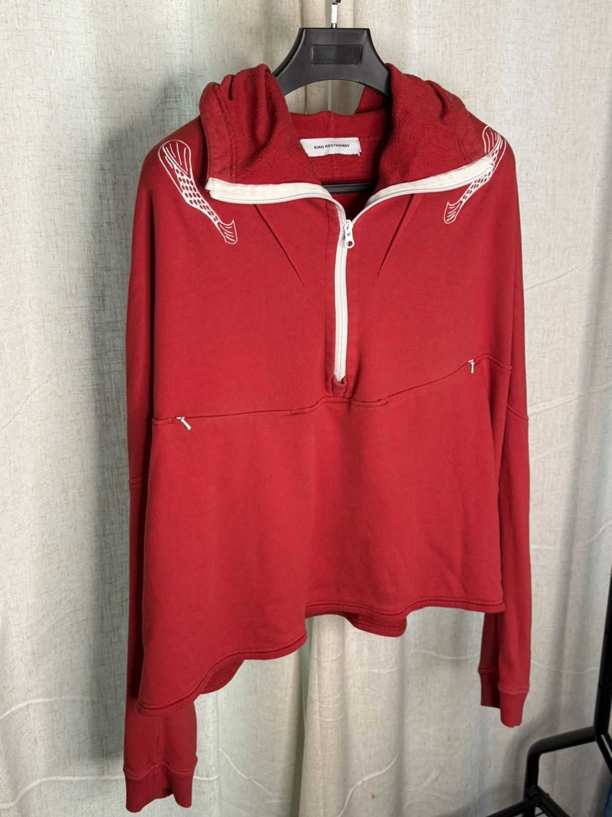 Kiko Kostadinov Kiko Kostadinov Red Bindra Hoodie Size US XL / EU 56 / 4 - 1 Thumbnail