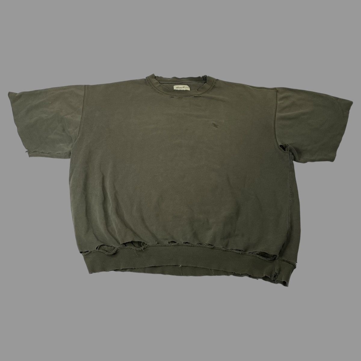 Eddie Bauer × Vintage Vintage 90s Eddie Bauer distressed sweatshirt Size US XXL / EU 58 / 5 - 1 Thumbnail