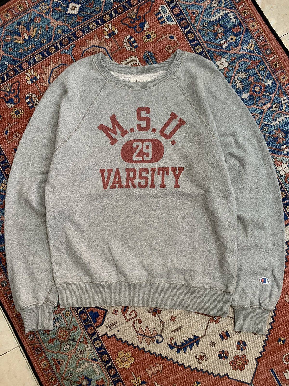 Champion SWEATER CHAMPION MSU VARSITY Size US L / EU 52-54 / 3 - 1 Thumbnail