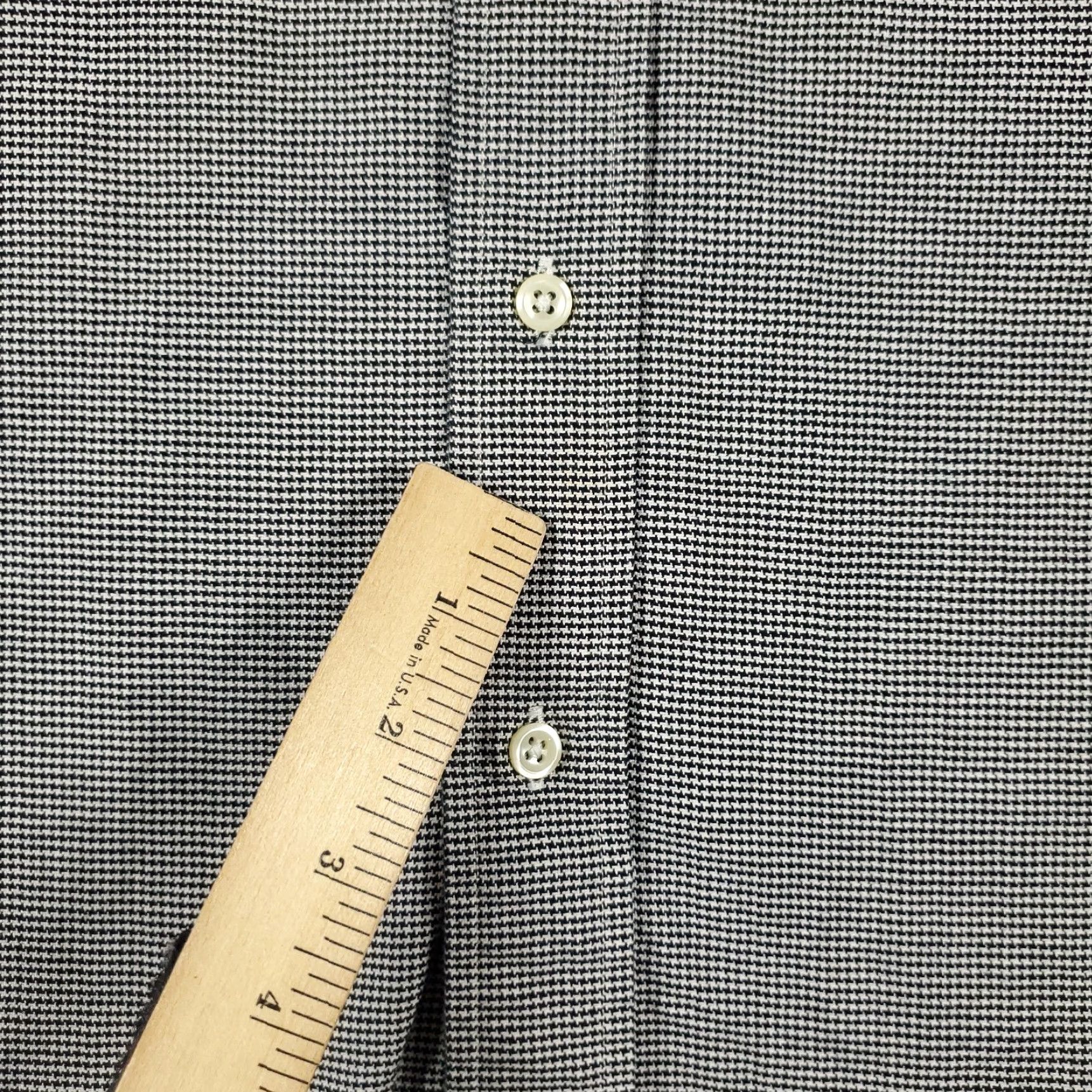 Ralph Lauren Ralph Lauren Dress Shirt Mens 16 Gray Long Sleeve Button Up Regular Fit Cotton Tailored Collared 2-Pocket Barrell Cuff 16 in Neck Mens Size 42R - 4 Thumbnail