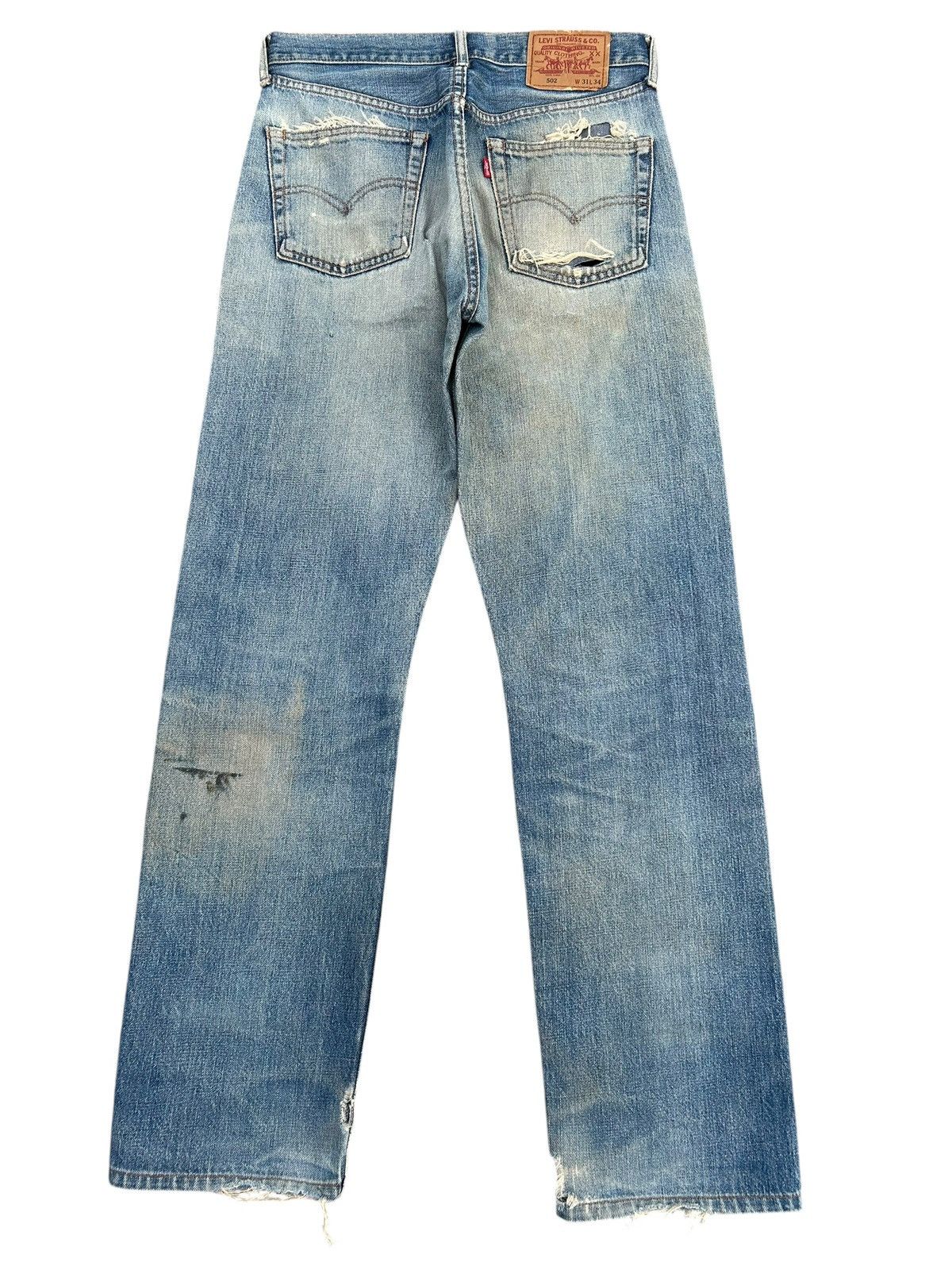 Kapital Thrashed Vintage Levis big E Selvedge Denim Jeans Size US 30 / EU 46 - 2 Thumbnail