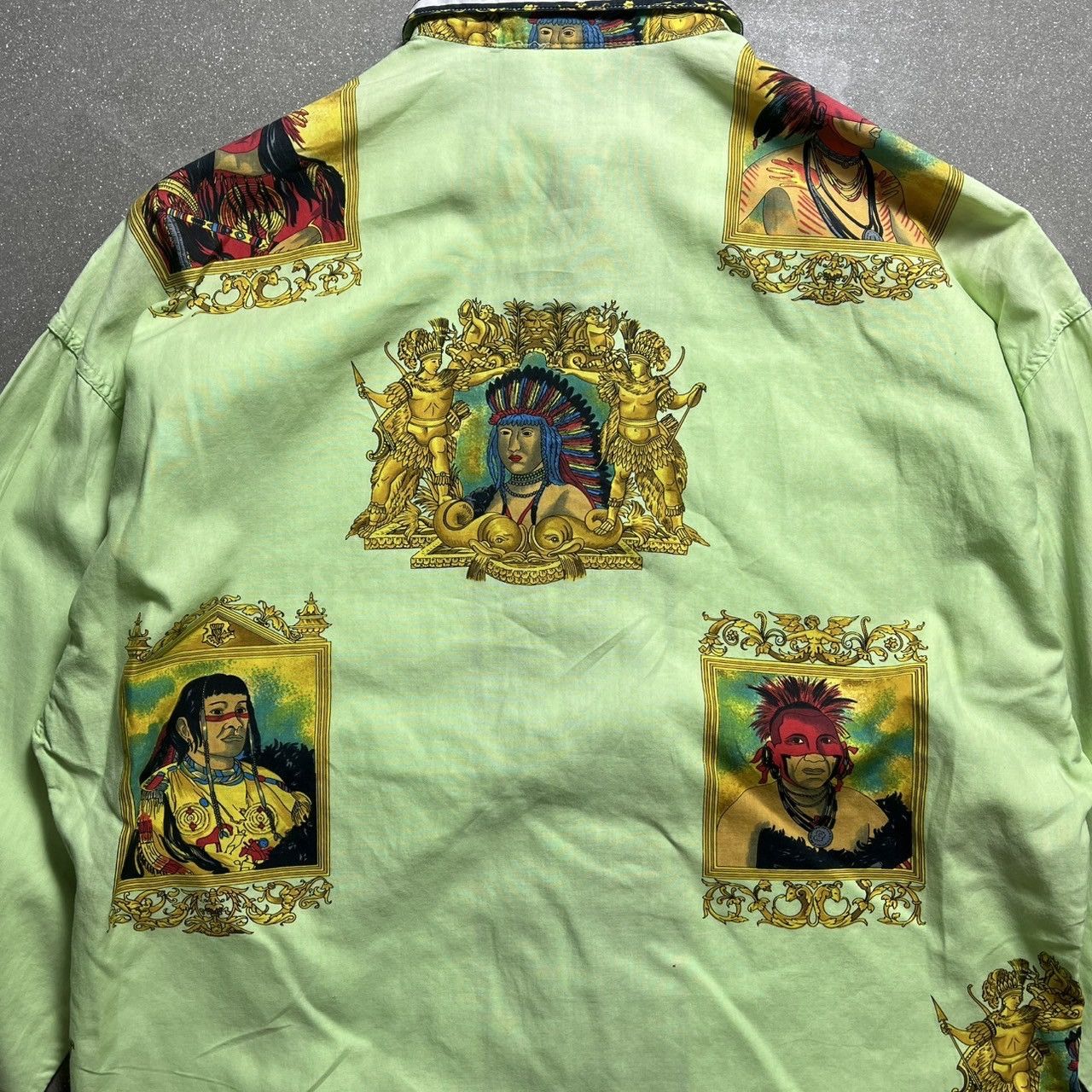 Versace × Versus Versace × Vintage Gianni Versace Indian Printed Shirt 90s Size US M / EU 48-50 / 2 - 10 Thumbnail