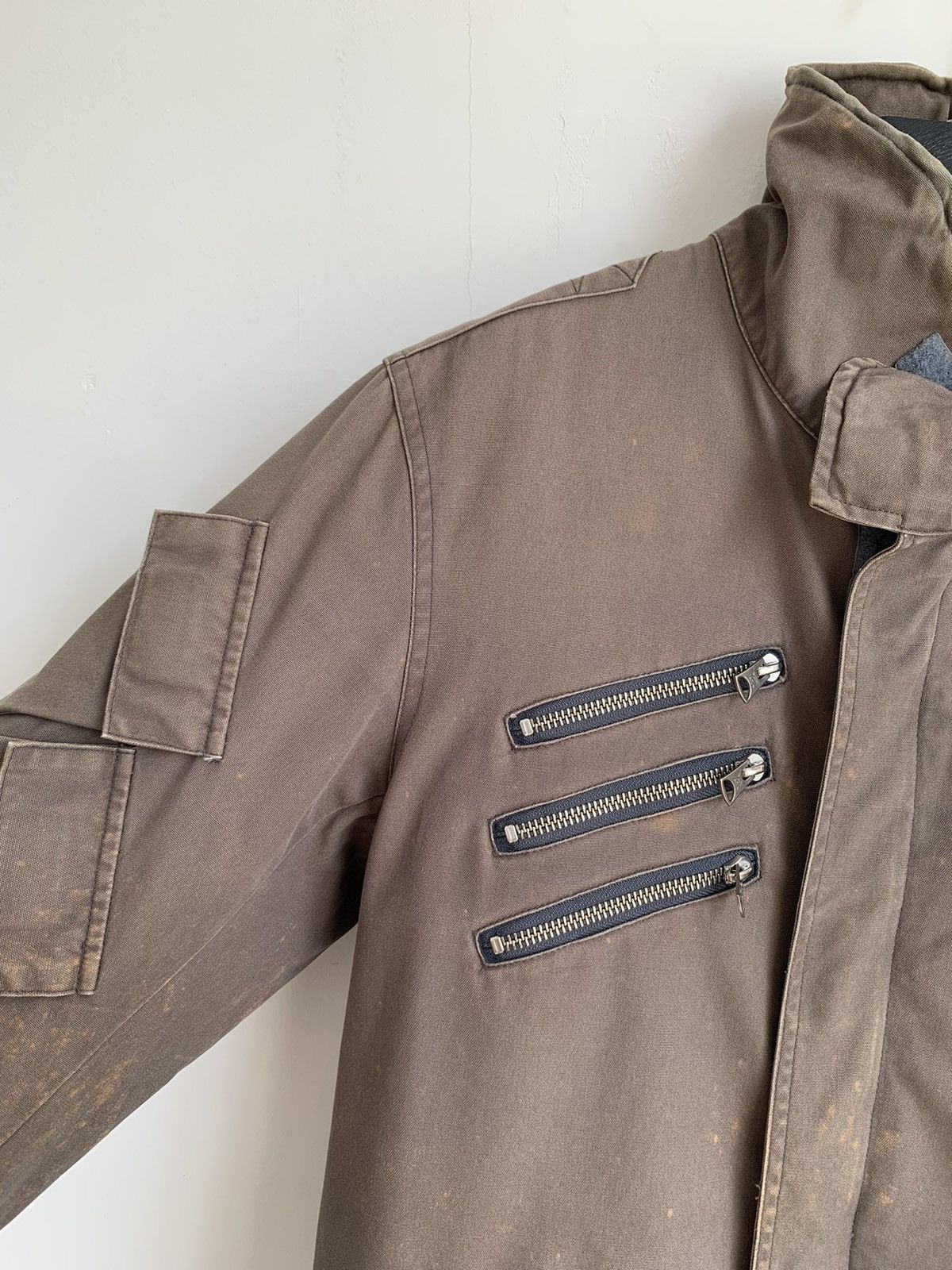 Neighborhood Neighborhood Punk Zipper Biker Distressed Jacket Size US S / EU 44-46 / 1 - 5 Thumbnail