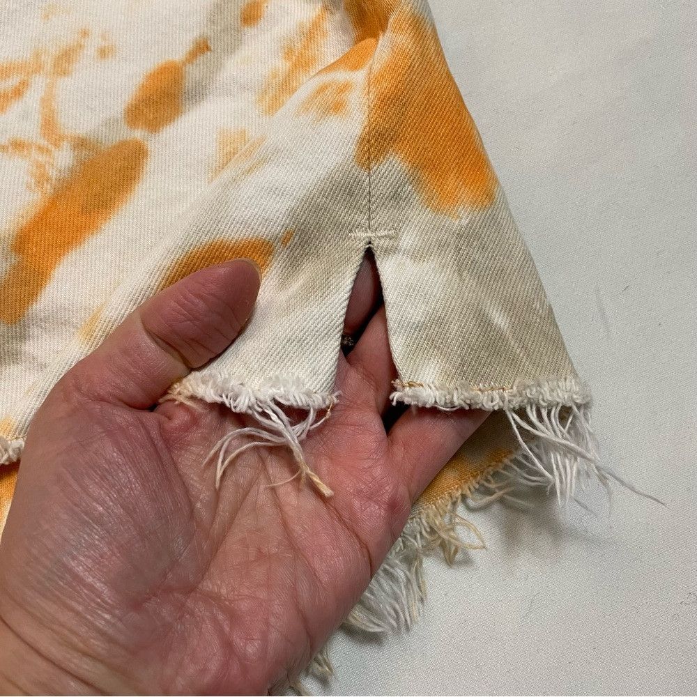 Hudson Hudson Denim Hana Shorts Grey Orange Tie Dye Size 28 Size 28" / US 6 / IT 42 - 5 Thumbnail
