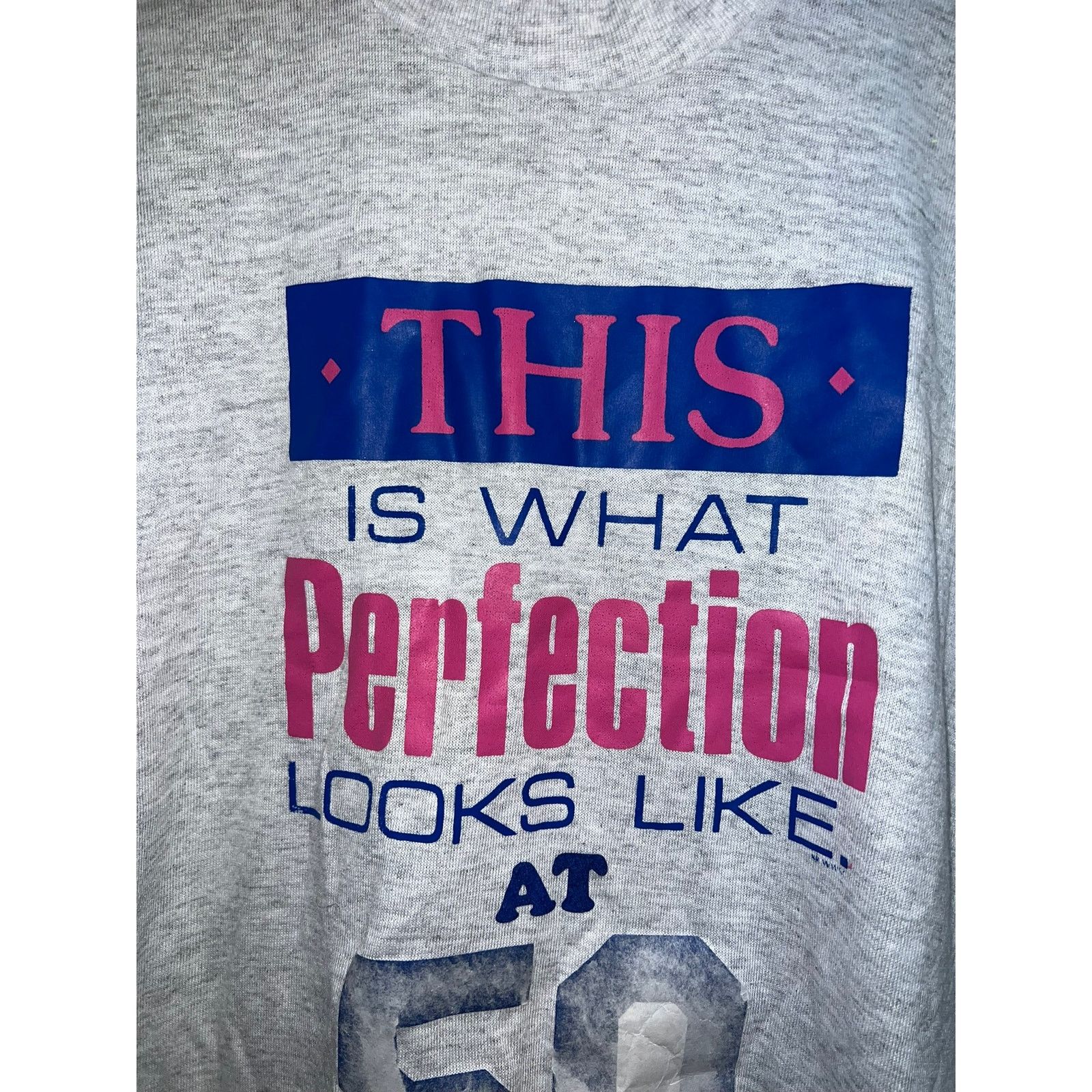 Jerzees Vintage Perfection Shirt This Is What Perfect 50 Graphic Tee Size US L / EU 52-54 / 3 - 2 Thumbnail
