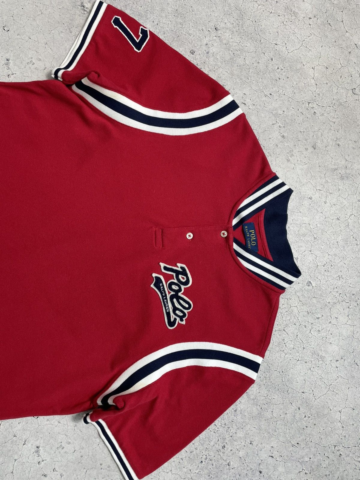 Polo Ralph Lauren Polo Ralph Lauren Button T-Shirt #67 Red Size US S / EU 44-46 / 1 - 5 Thumbnail