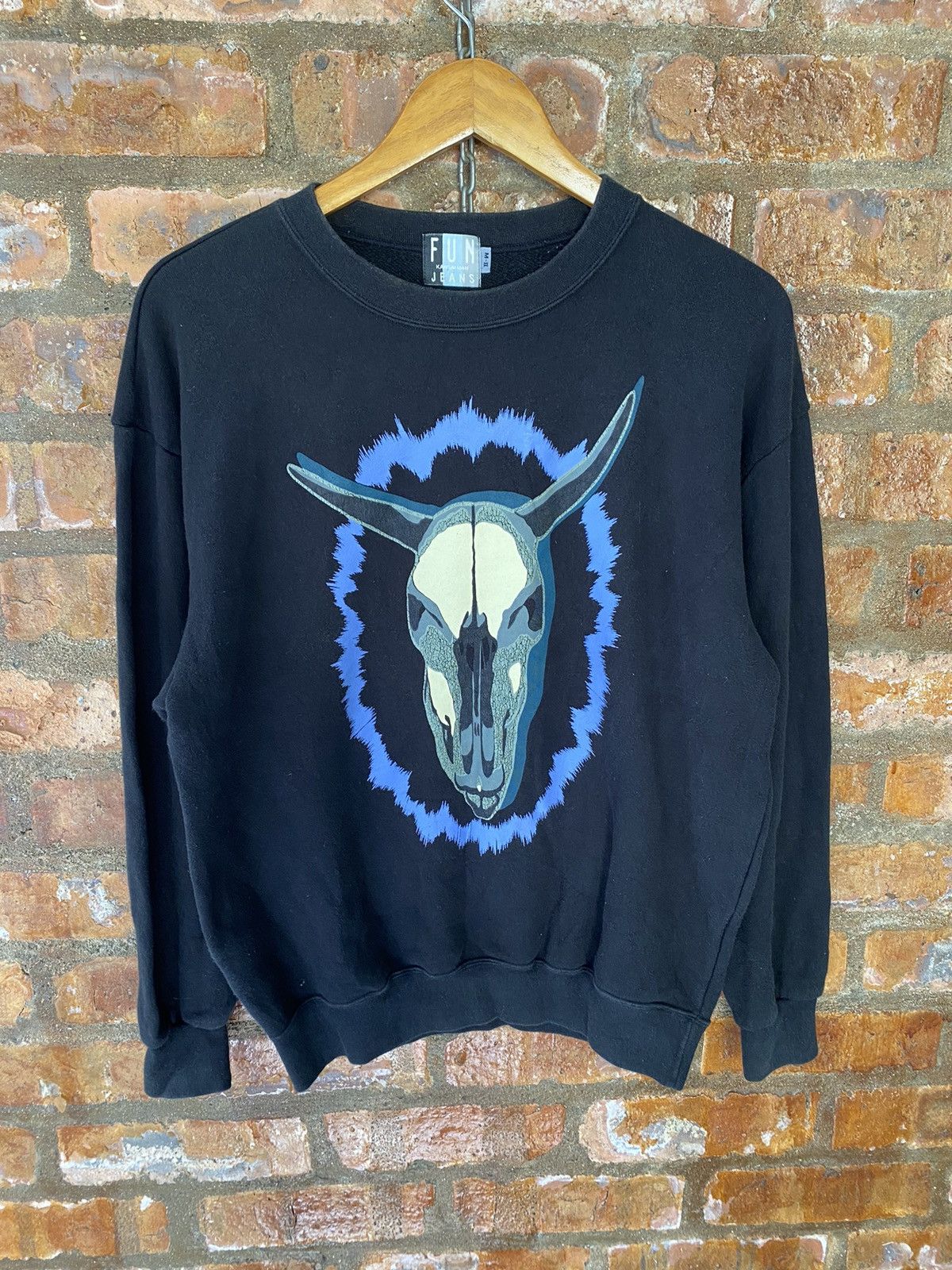 Yohji Yamamoto 1990s Kansai Yamamoto bulls skull sweater Size US M / EU 48-50 / 2 - 2 Thumbnail