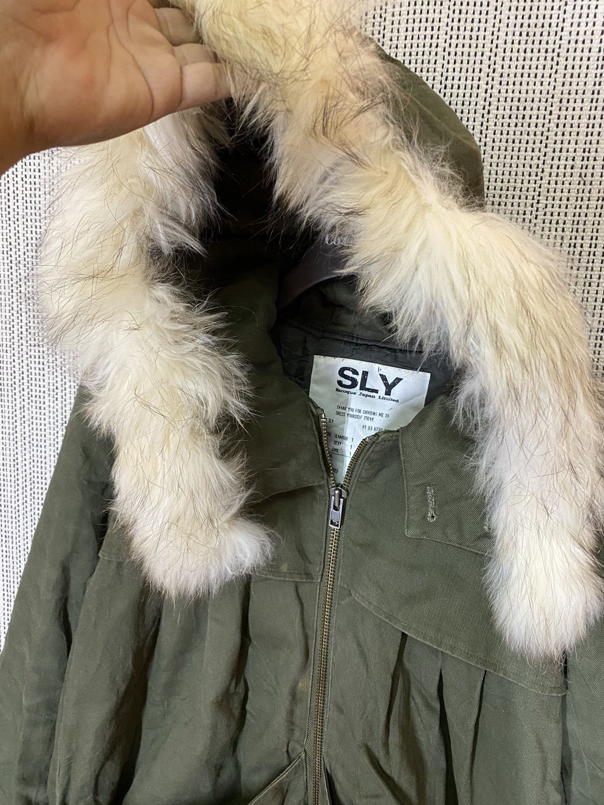 If Six Was Nine ‼️JAPANASE BRAND SLY PARKA MILITARY STYLE HOOD FUR VERY RARE‼️ Size US M / EU 48-50 / 2 - 4 Thumbnail