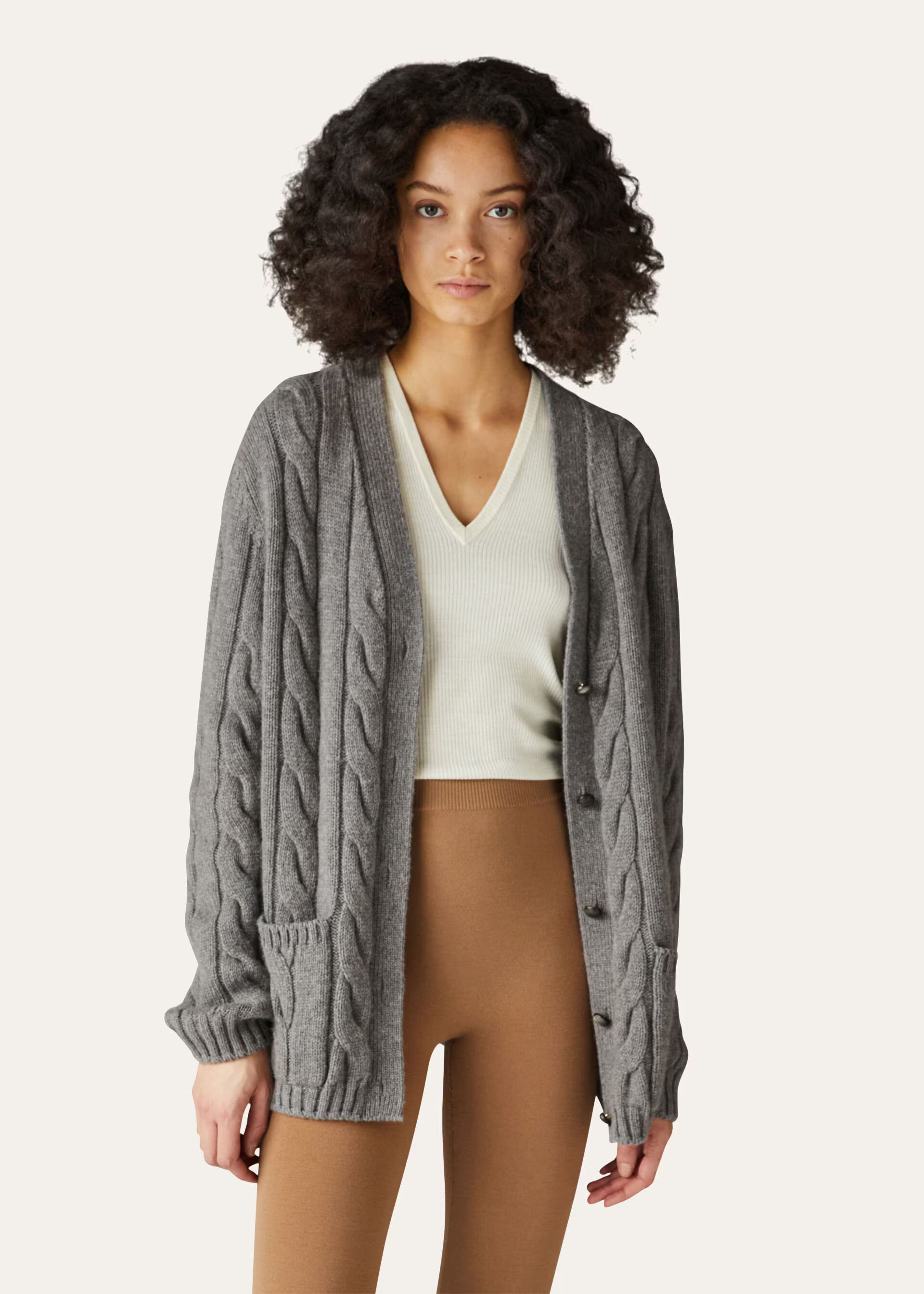 Loro Piana o1srvl11e0824 Napier Cardigan Sweater in Grey Size XS / US 0-2 / IT 36-38 - 3 Thumbnail