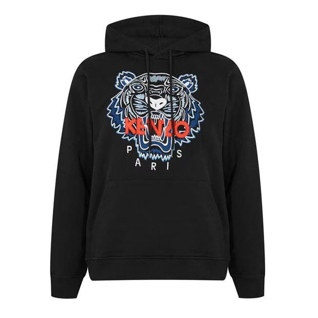 image of Kenzo O1G2R1Mq0424 Tiger Hoodie In Black, Men's (Size XS)