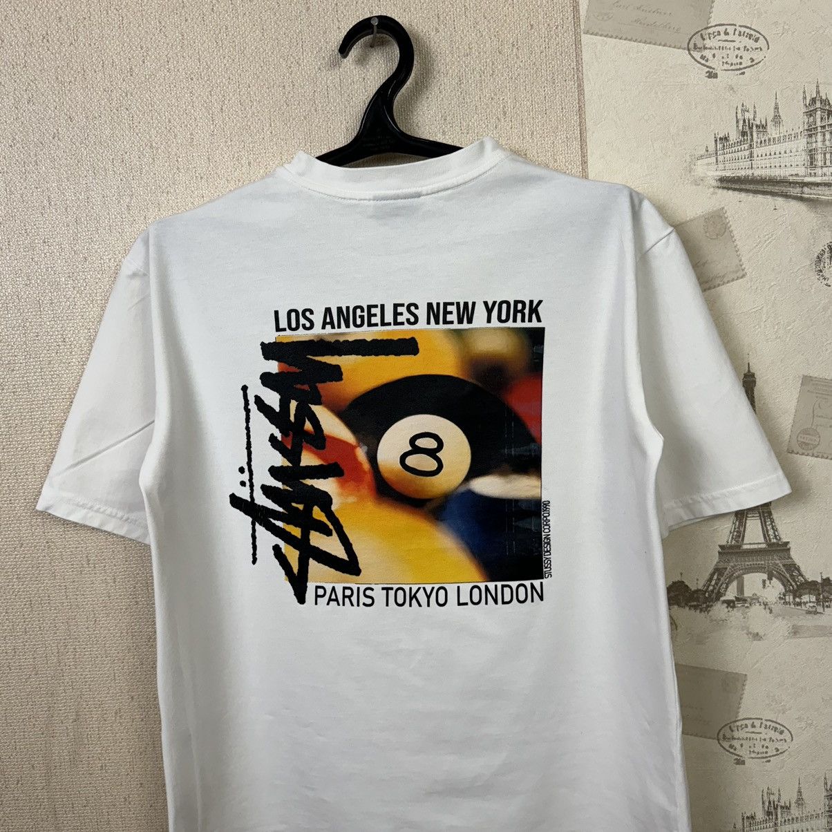Stussy Stussy T shirt Billards Men L White Streetwear Y2K Rap Size US L / EU 52-54 / 3 - 6 Thumbnail