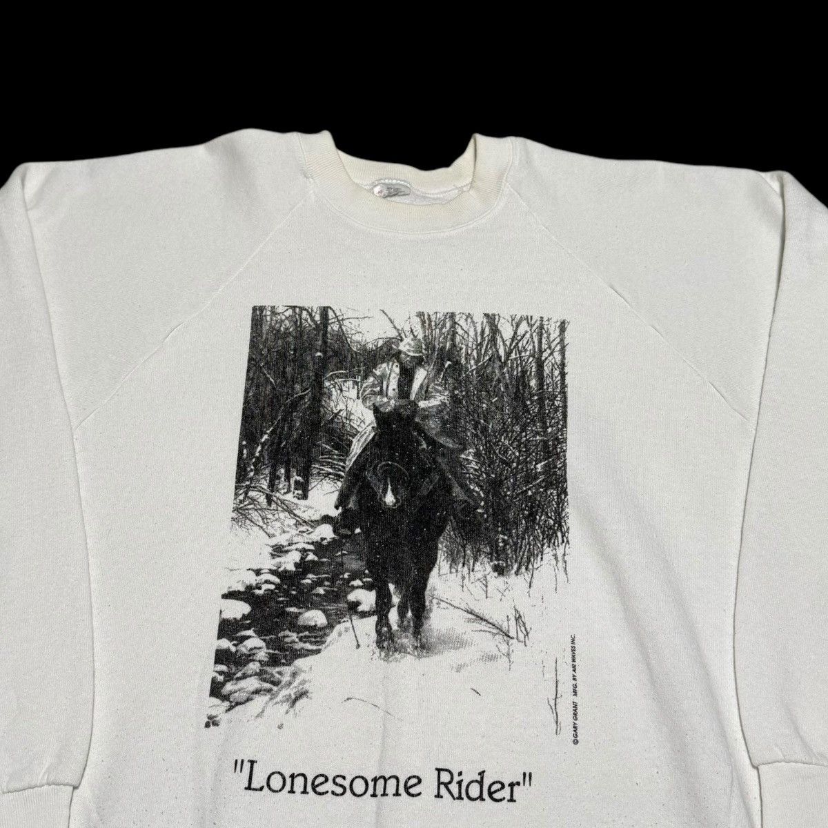 Vintage Vintage Gary Grant Lonesome Rider Art Sweatshirt Adult XL Size US XL / EU 56 / 4 - 2 Thumbnail
