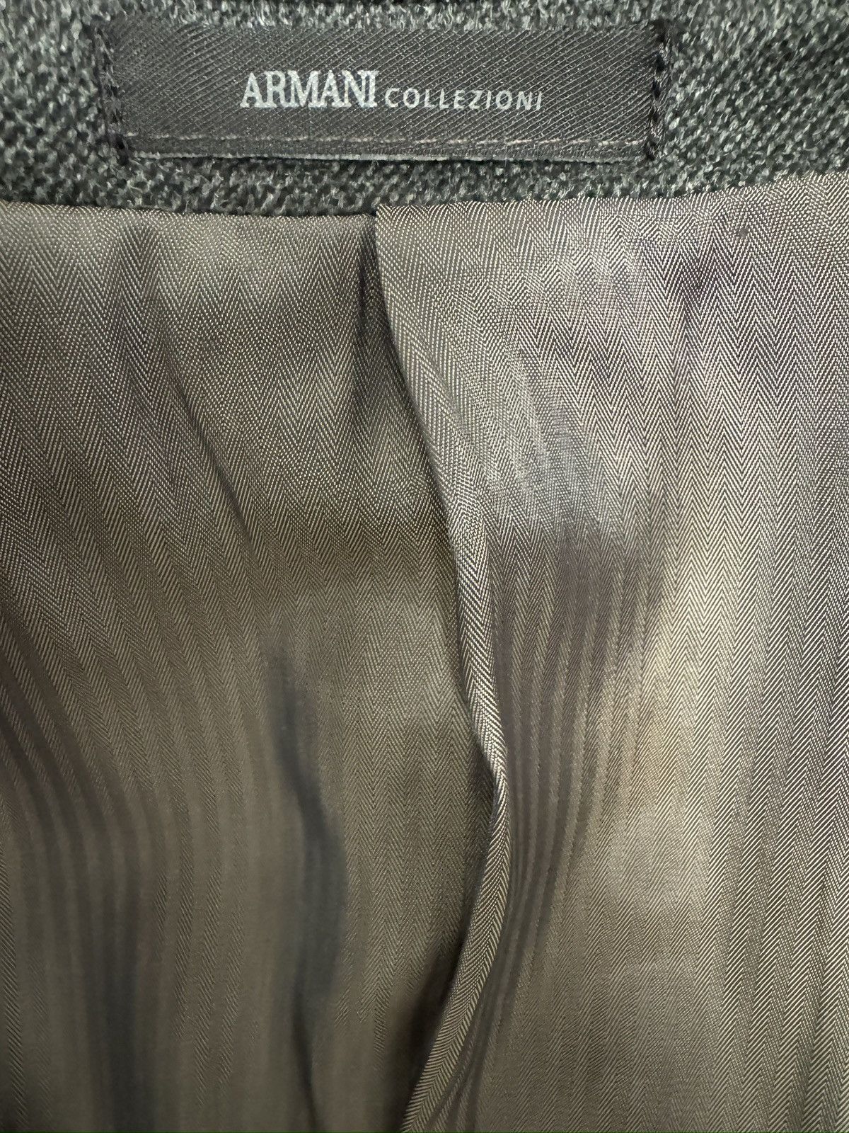 Armani Collezioni Armani Collezioni Textured Soft Polyester Jacket Size 46 R Size 46R - 8 Thumbnail