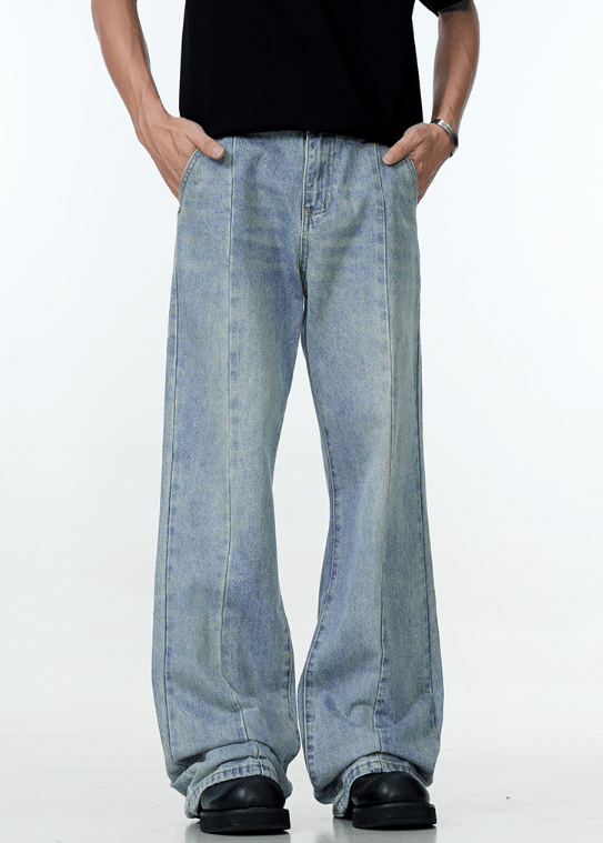 Japanese Brand × Jean High street trend straight loose jeans y2k Size US 32 / EU 48 - 3 Thumbnail