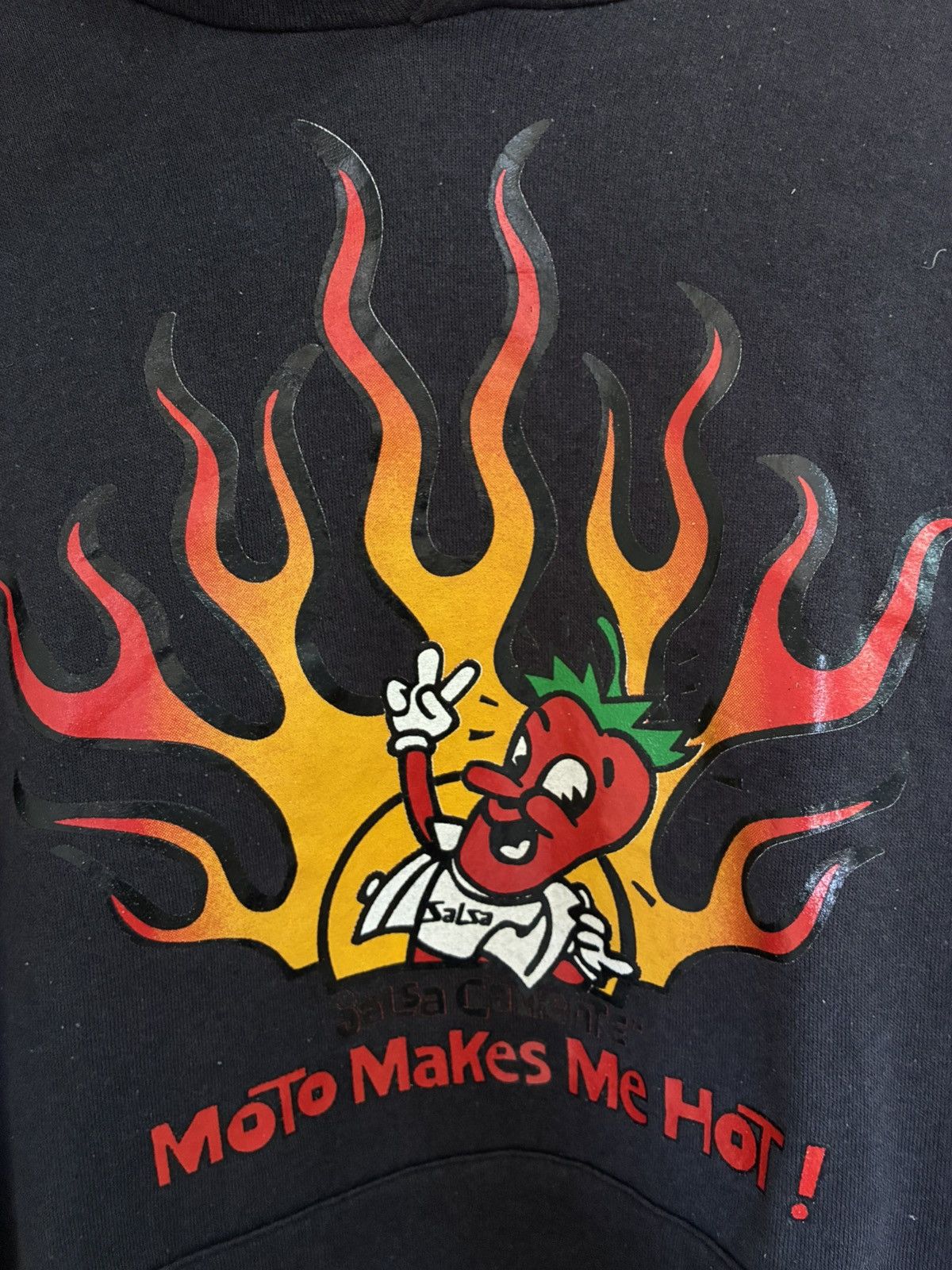 Vintage Vintage 90s Salsa Caliente hoodie Size US L / EU 52-54 / 3 - 4 Thumbnail