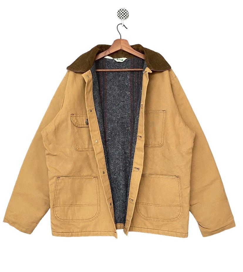 Designer × Vintage Vintage Brand KEY Duck Blanked Lined Chore Jacket 1980s Size US M / EU 48-50 / 2 - 1 Thumbnail