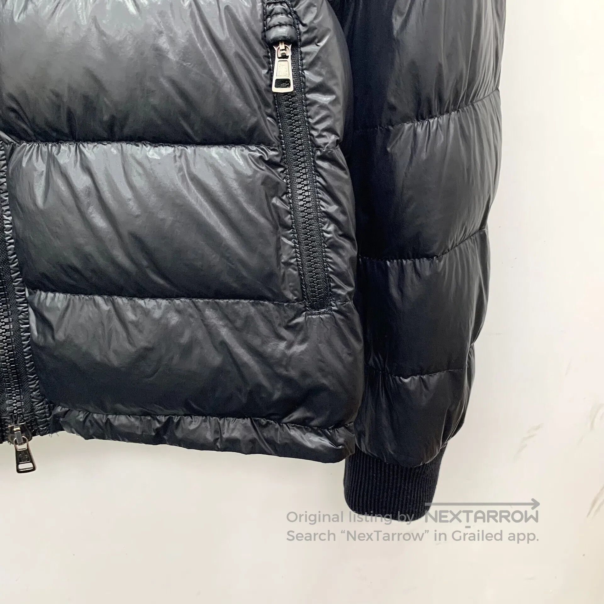 Moncler Moncler size 7 Black Logo Patch Collar Zipper Long Sleeve Size US M / EU 48-50 / 2 - 4 Thumbnail