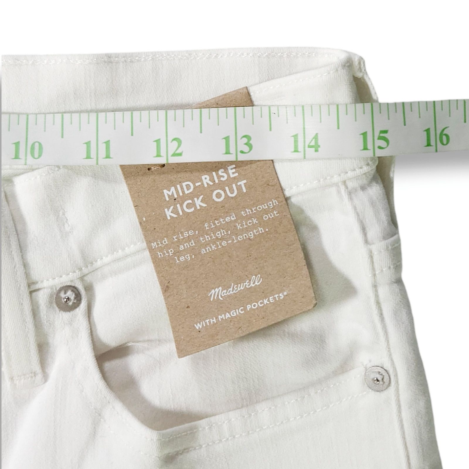 Madewell NWT Madewell Petite Kick Out Crop Ankle Jeans Sz. 28Px26 Size 28" / US 6 / IT 42 - 11 Thumbnail