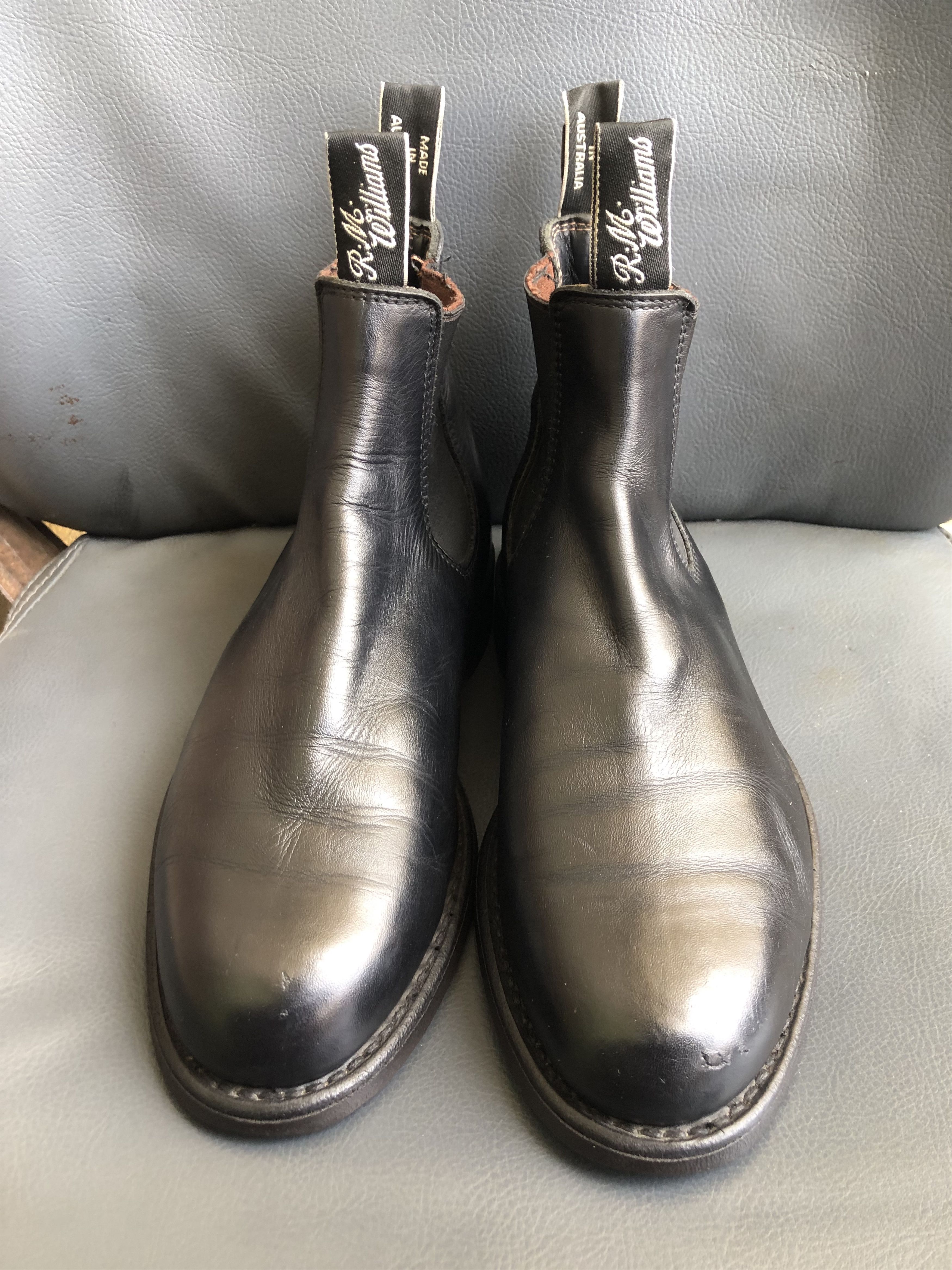 R.M. Williams R.M William’s Black Leather Women’s Chelsea Boot Size 4.5 G Size US 7 / IT 37 - 3 Thumbnail