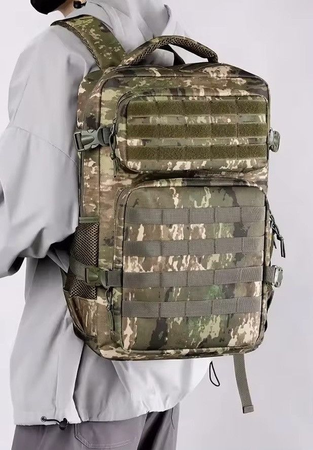 Other Canvas Utility Large Khaki Camouflage Travel Backpack Size ONE SIZE - 2 Thumbnail