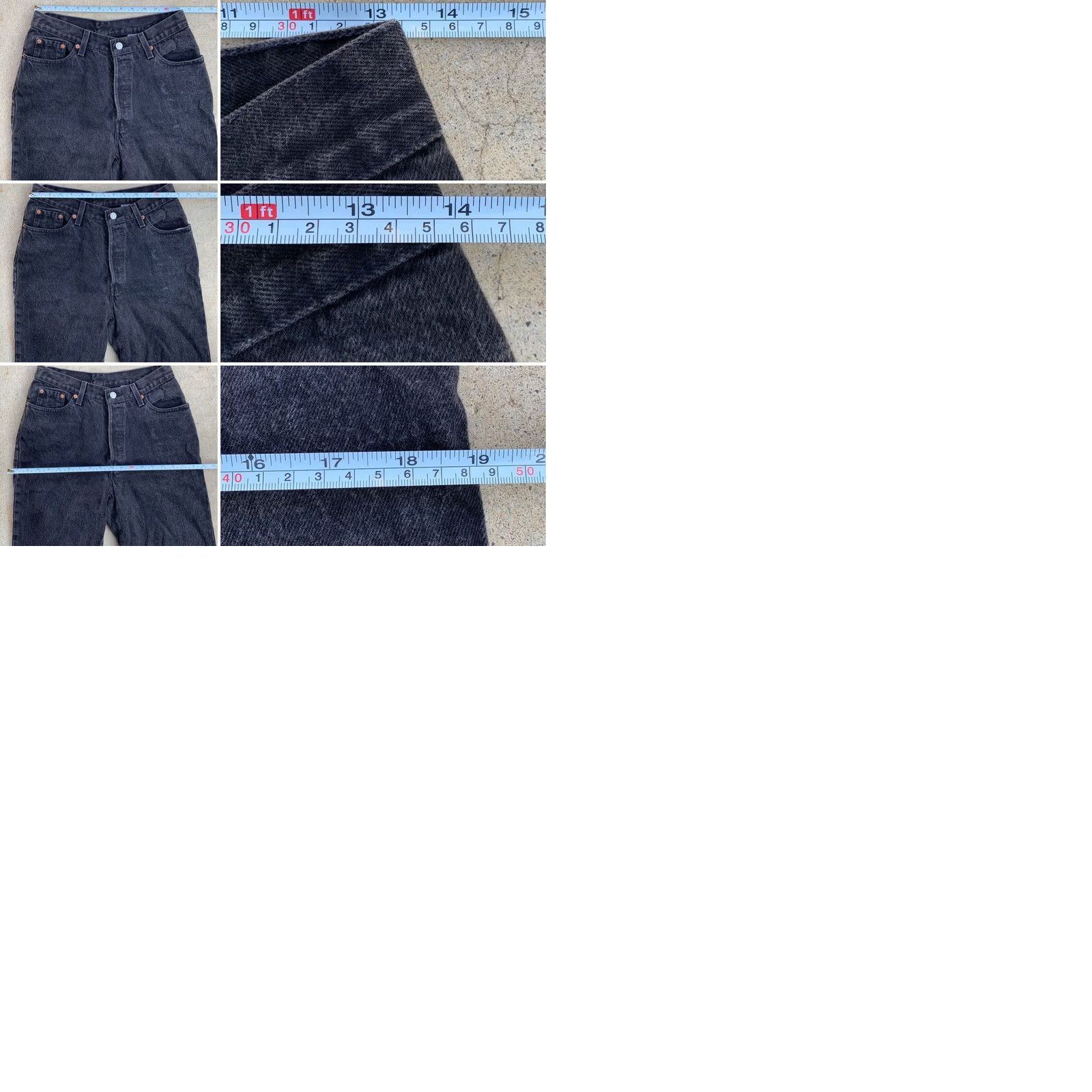 Levi's VINTAGE Levi's Button Fly 501 Jeans High Waist Tapered Leg 11 29” Waist USA Made Denim Black Men’s/Juniors 1990s Casual Leather See Pics Size 32" / US 10 / IT 46 - 9 Thumbnail
