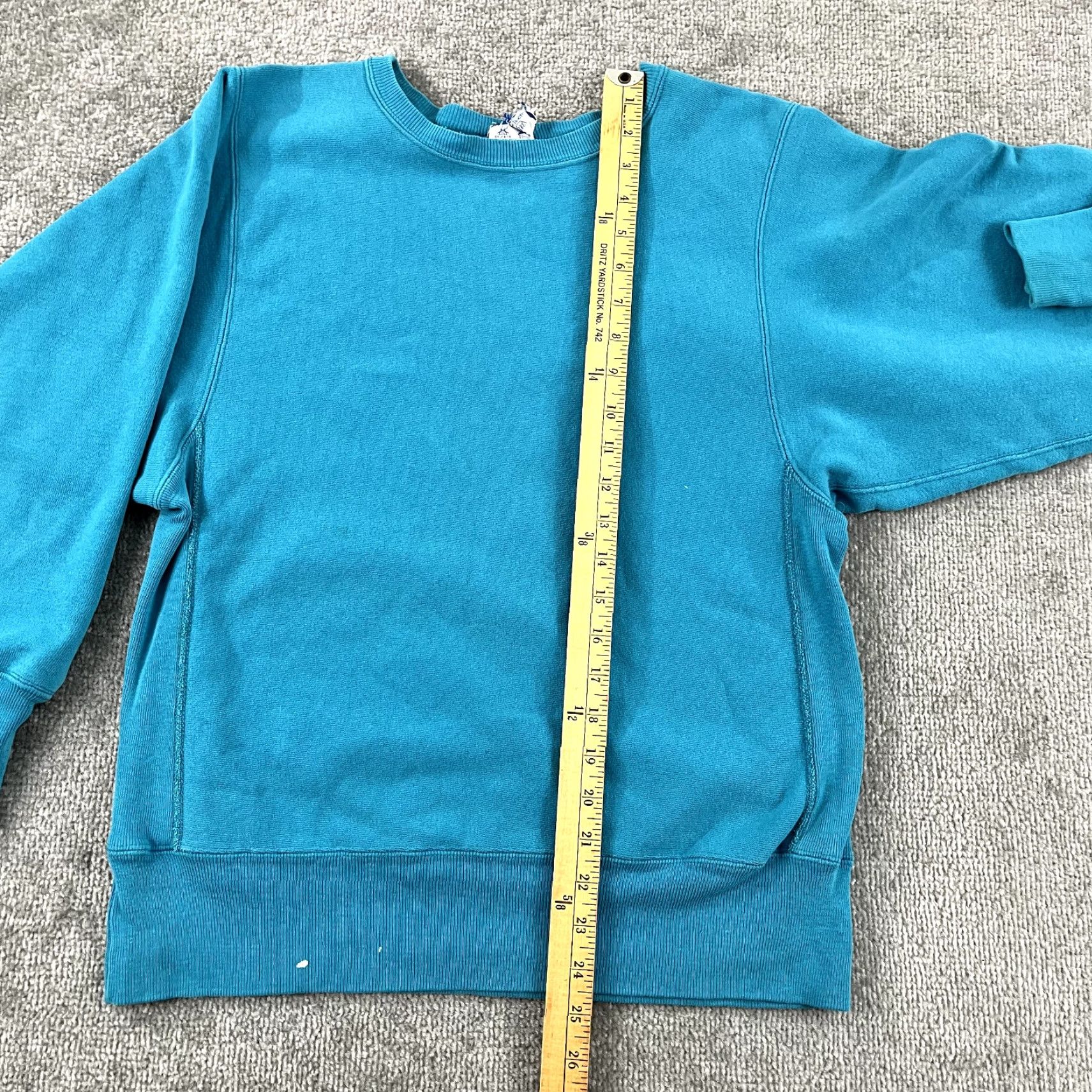 Champion VINTAGE CHAMPION Sweatshirt Womens M Blue Reverse Weave Pullover 90s USA Size M / US 6-8 / IT 42-44 - 5 Thumbnail