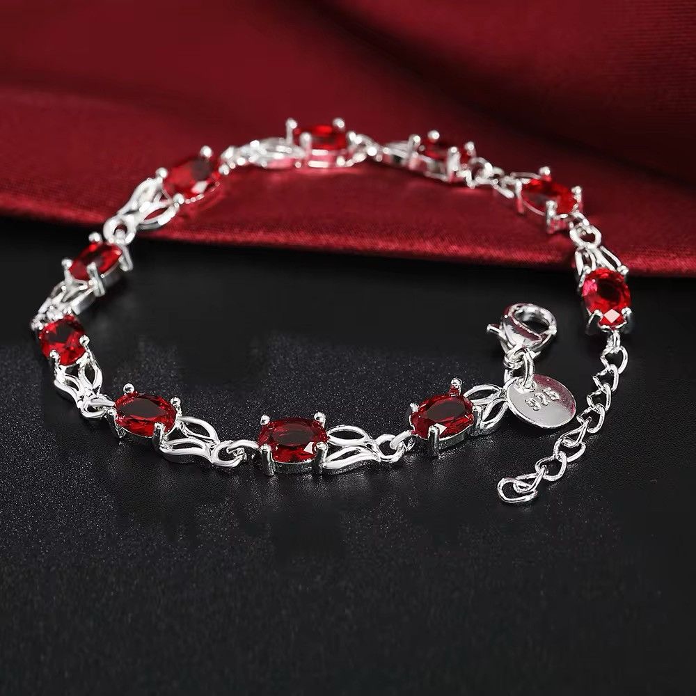 Jewelry Wild Red Crystal Chain Bracelets Size ONE SIZE - 3 Thumbnail