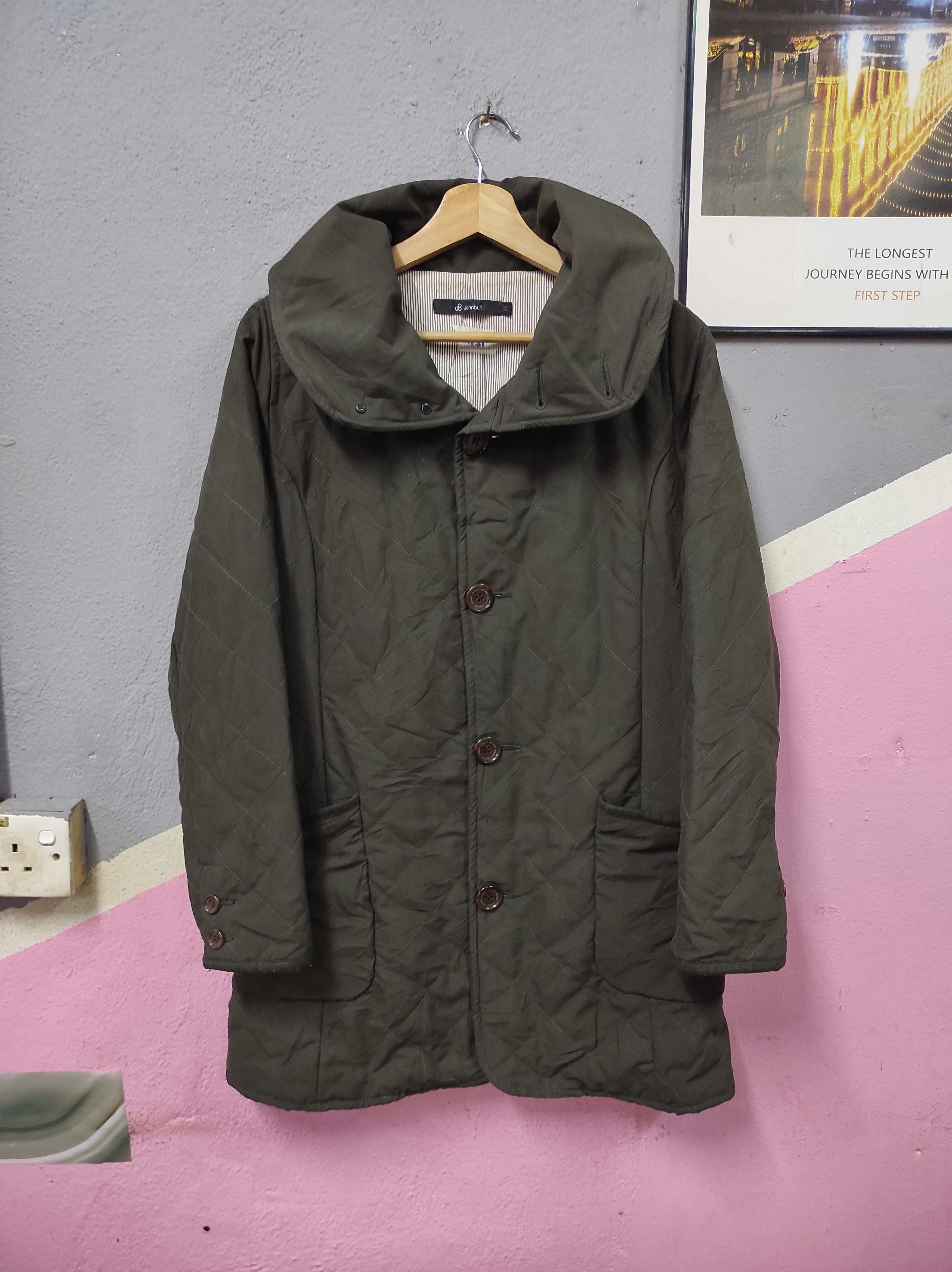 Japanese Brand × Johnbull JOHN BULL QUITED PUFFER OUTERWEAR OVERCOAT LONG JACKET Size M / US 6-8 / IT 42-44 - 2 Thumbnail