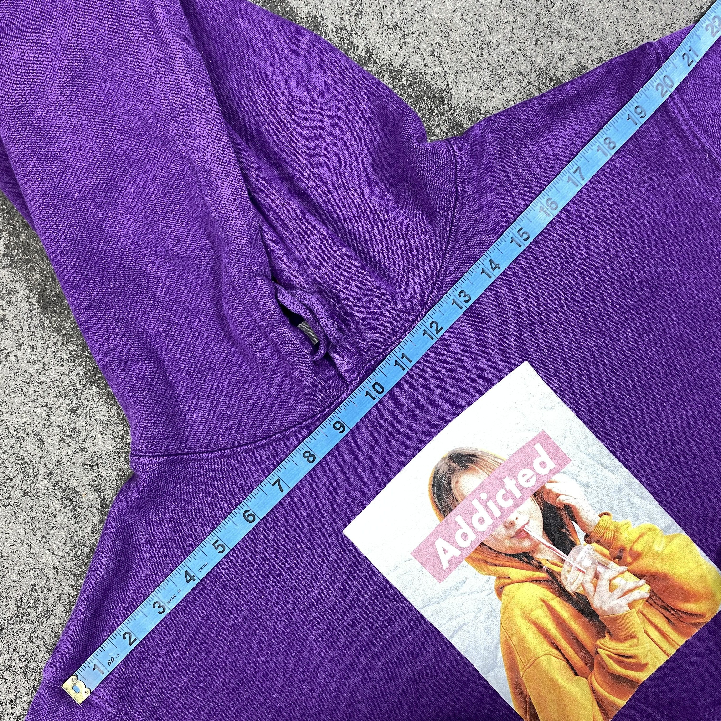 Japanese Brand Vintage Wego Addicted Hoodie -SW120 Size US M / EU 48-50 / 2 - 4 Thumbnail