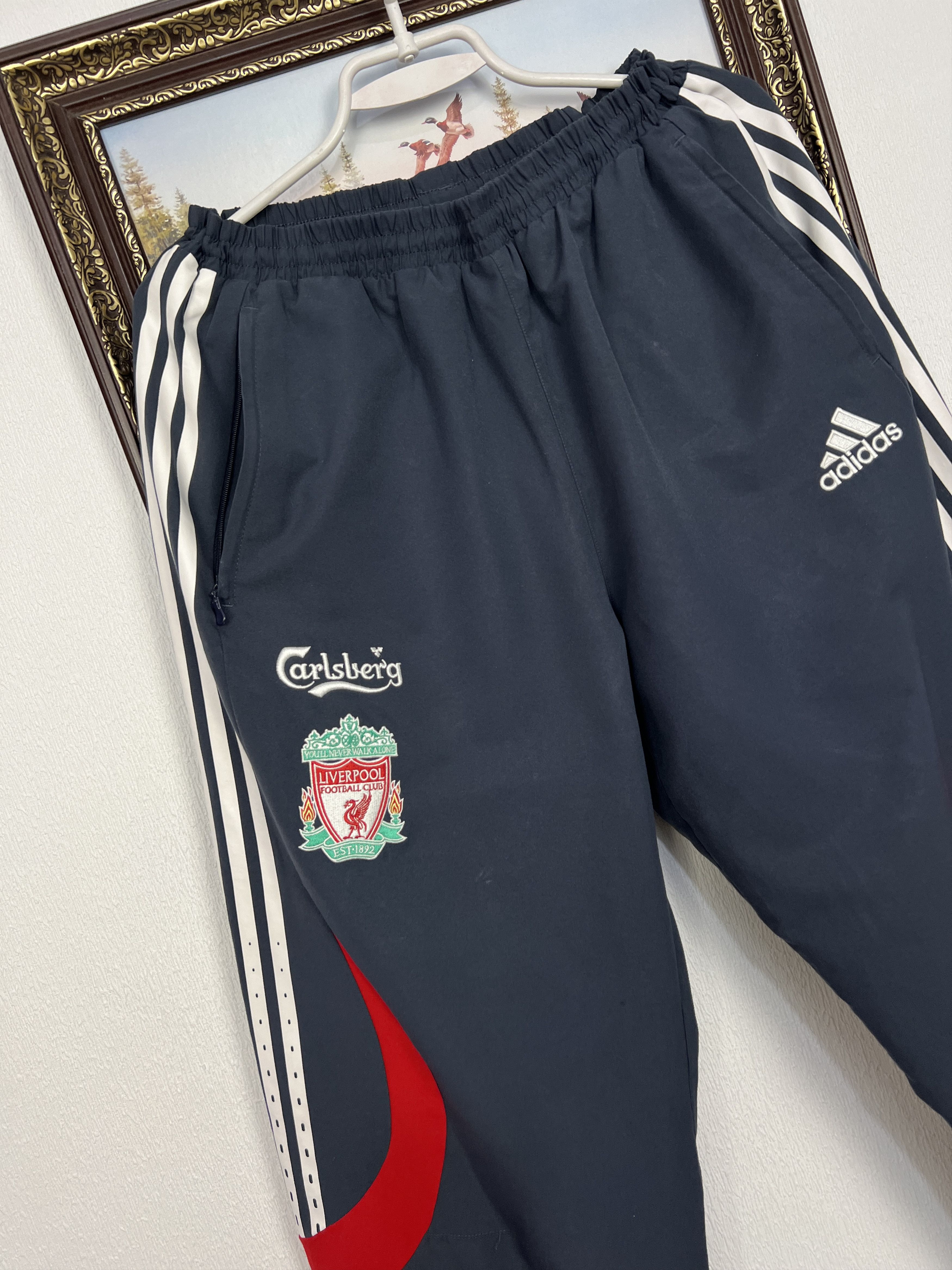 Adidas Vintage Adidas Liverpool Football Pants Soccer Sweatpants XL Size US 36 / EU 52 - 3 Thumbnail