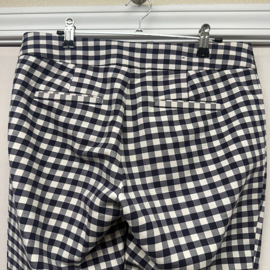 Ann Taylor Women's Ann Taylor Black White Gingham Cropped Pants Size 2 Size 26" / US 2 / IT 38 - 9 Thumbnail