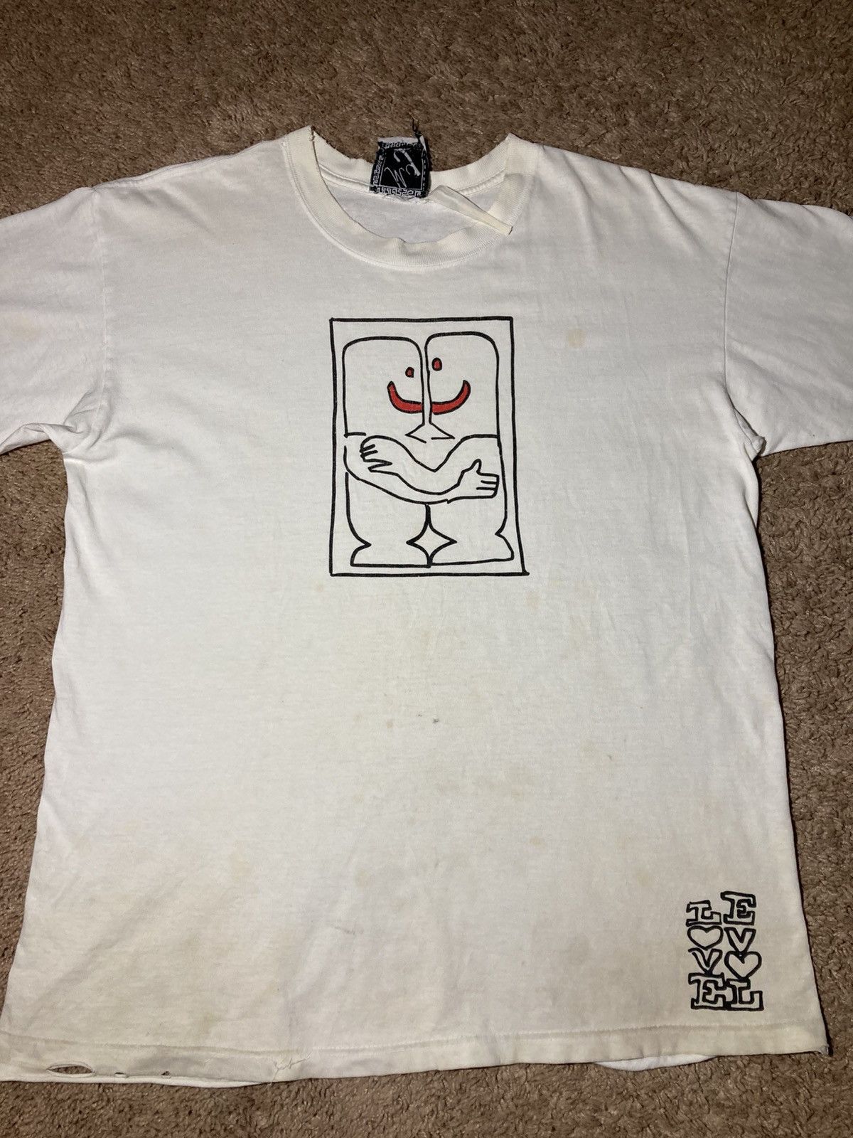 Japanese Brand 2001 Mark Gonzales Lovers Sketch Art Drawing Supreme Skate Size US L / EU 52-54 / 3 - 2 Thumbnail